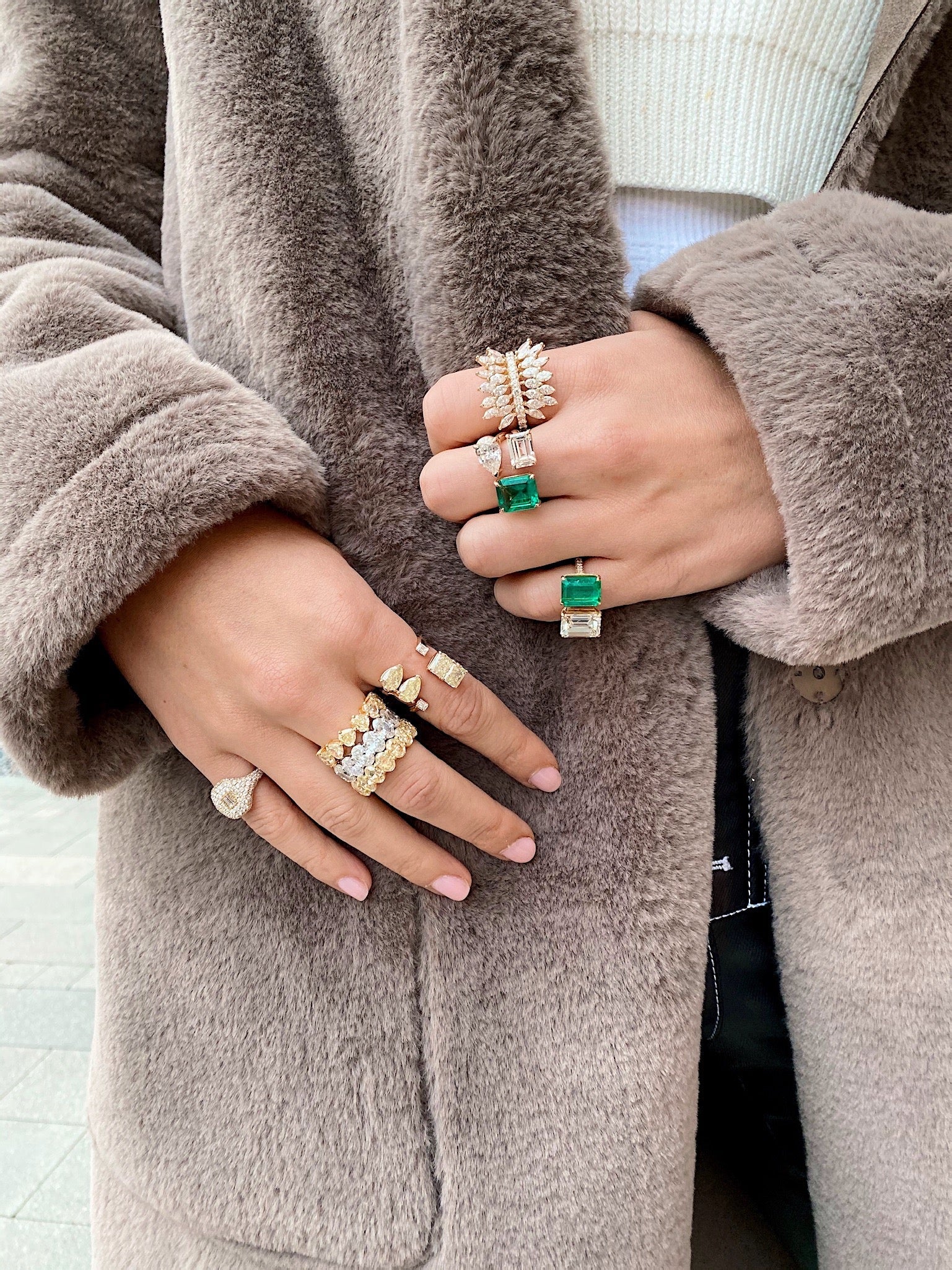 READY TO SHIP SMALL DIAMOND MARQUISE BUTTERFLY RING