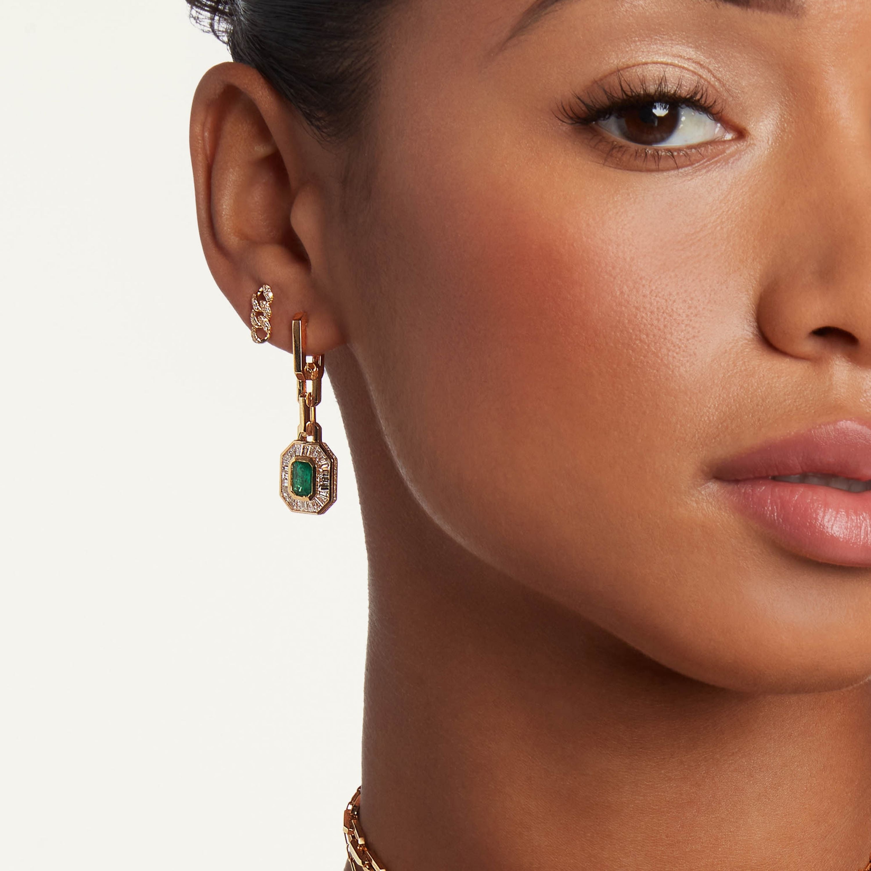 READY TO SHIP DIAMOND LINK STUDS