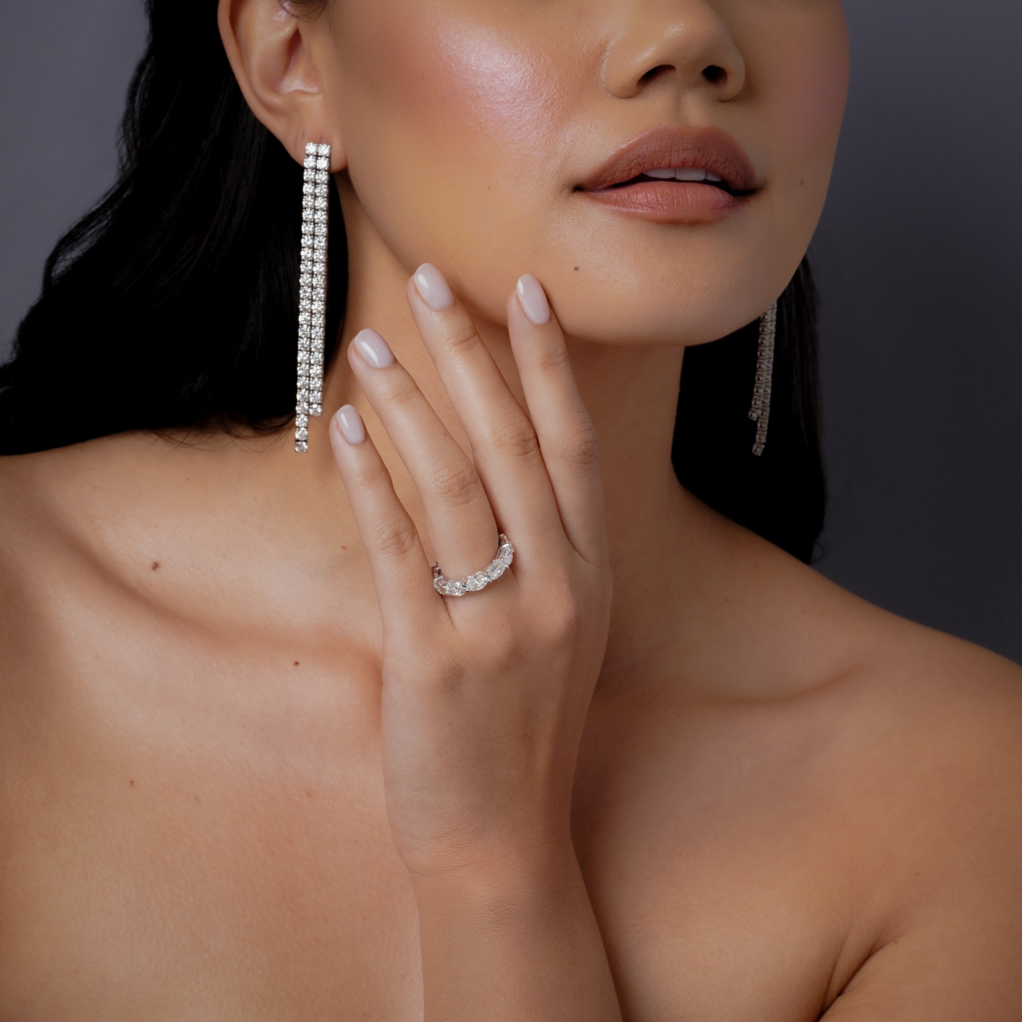 DIAMOND EAST WEST ETERNITY BAND