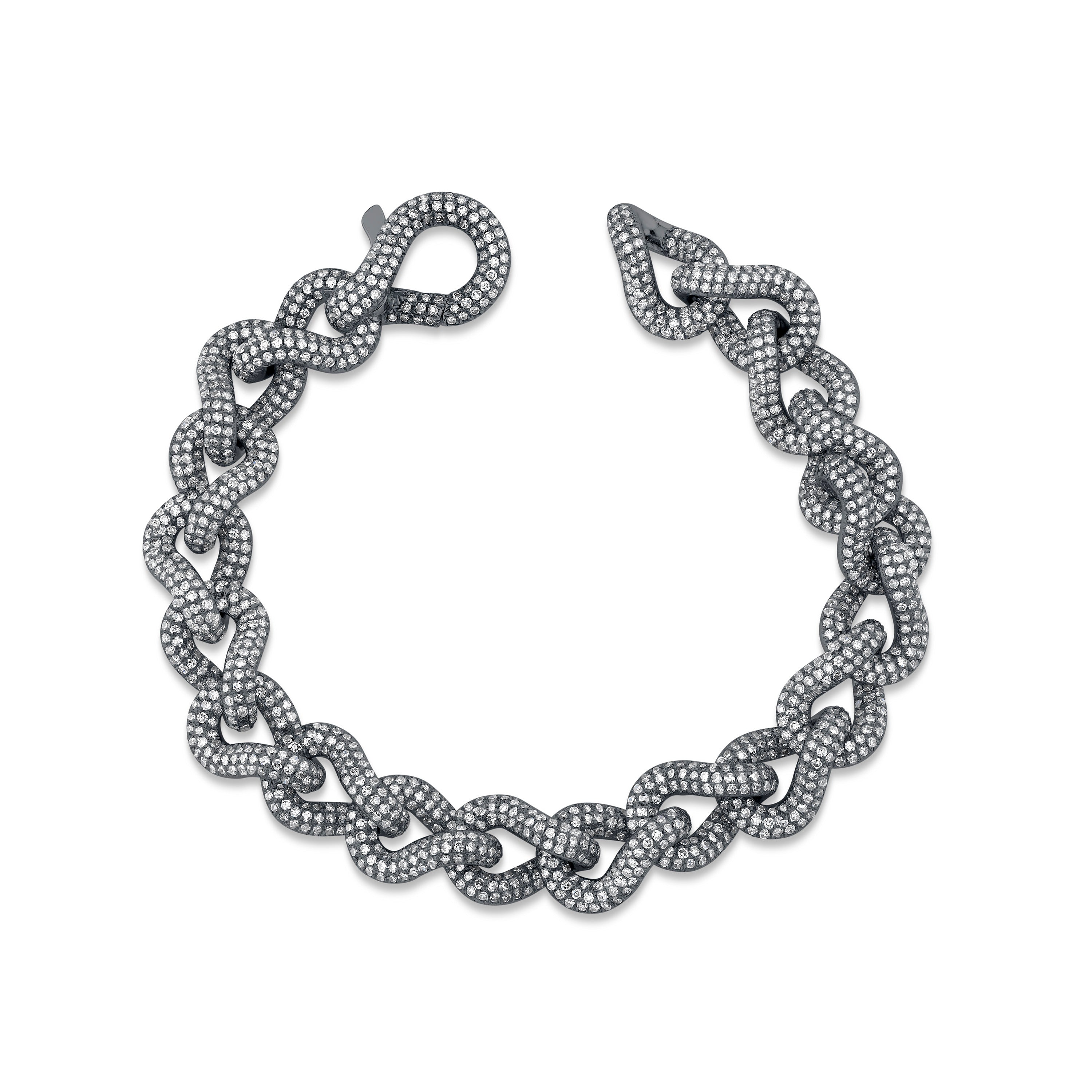 SHAY Diamond Pave Infinity Link Bracelet, 7.86ct, 18k gold, additional view