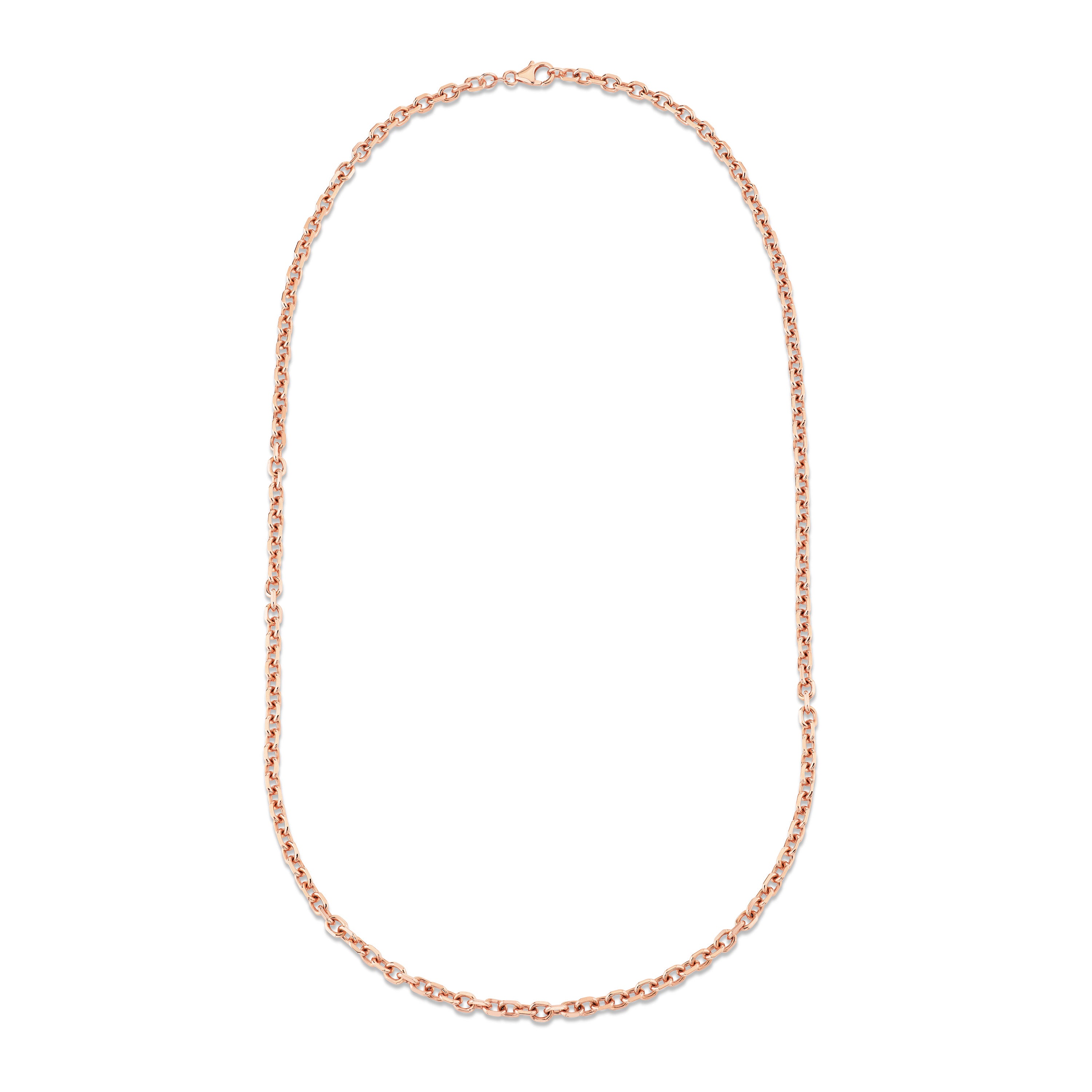 SOLID GOLD HAMMERED CHAIN