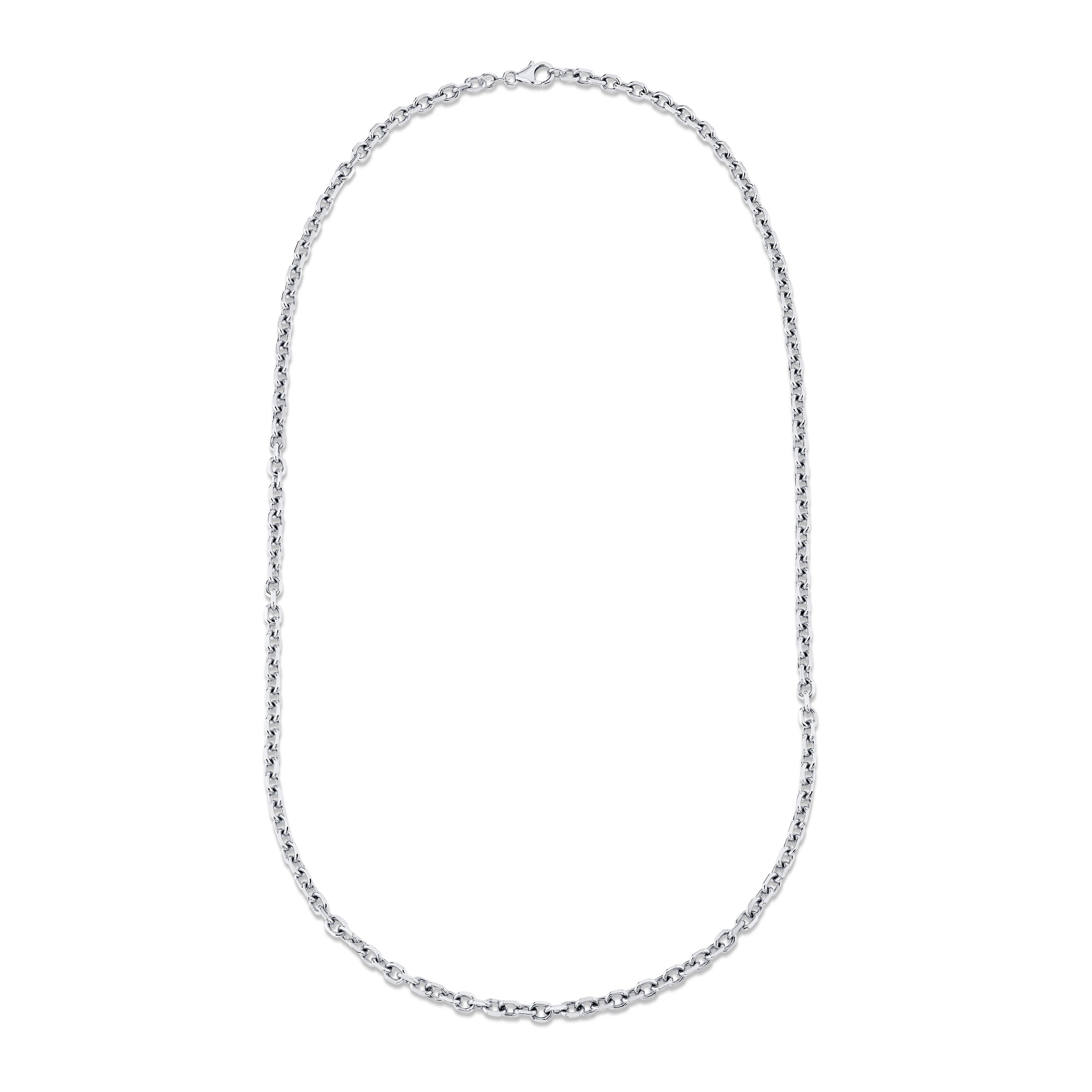 SOLID GOLD HAMMERED CHAIN