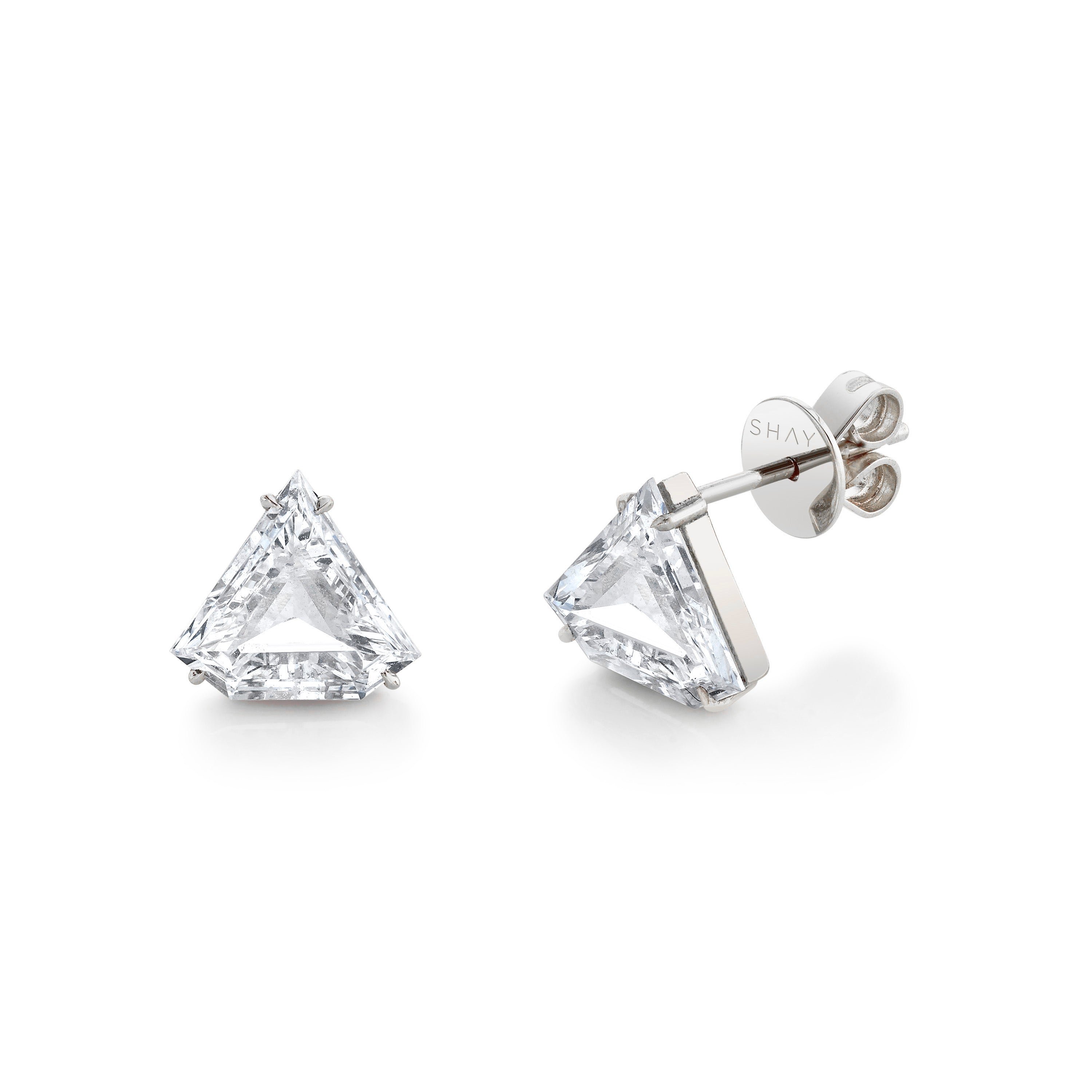 SHAY Diamond Cut Studs, 2.5ct, 18k rose gold, additional view