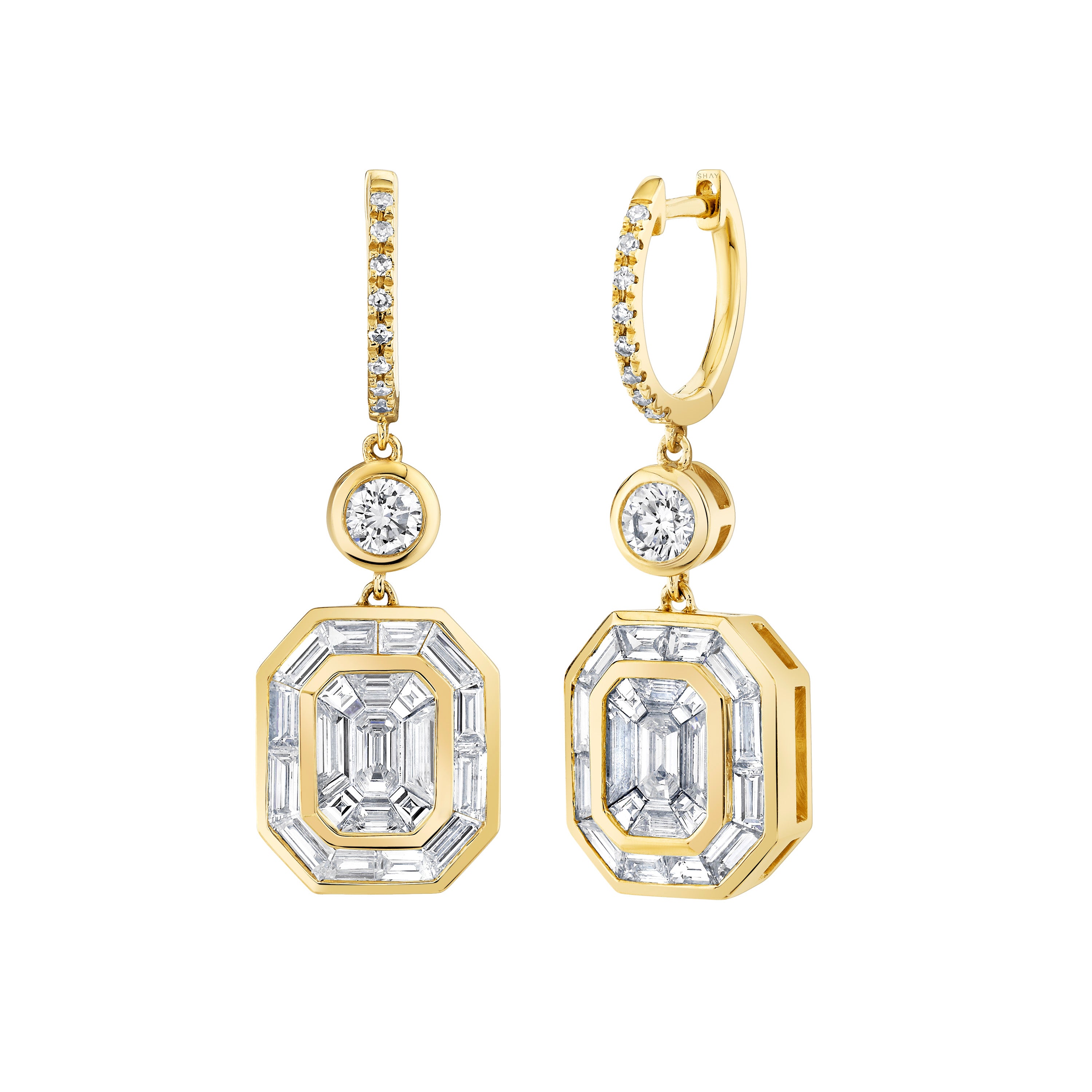 DIAMOND ILLUSION DROP EARRINGS