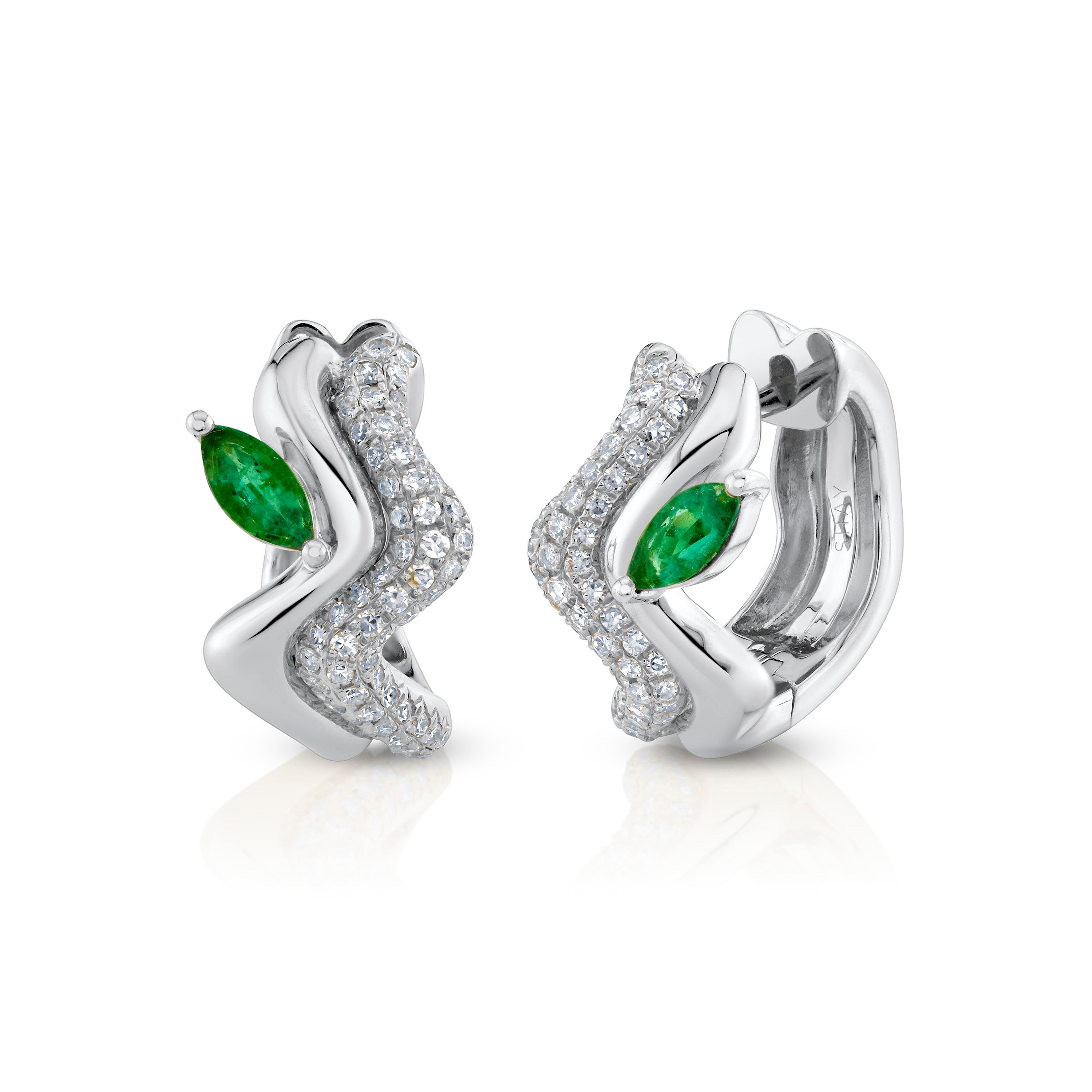 EMERALD MARQUISE WAVE HUGGIES