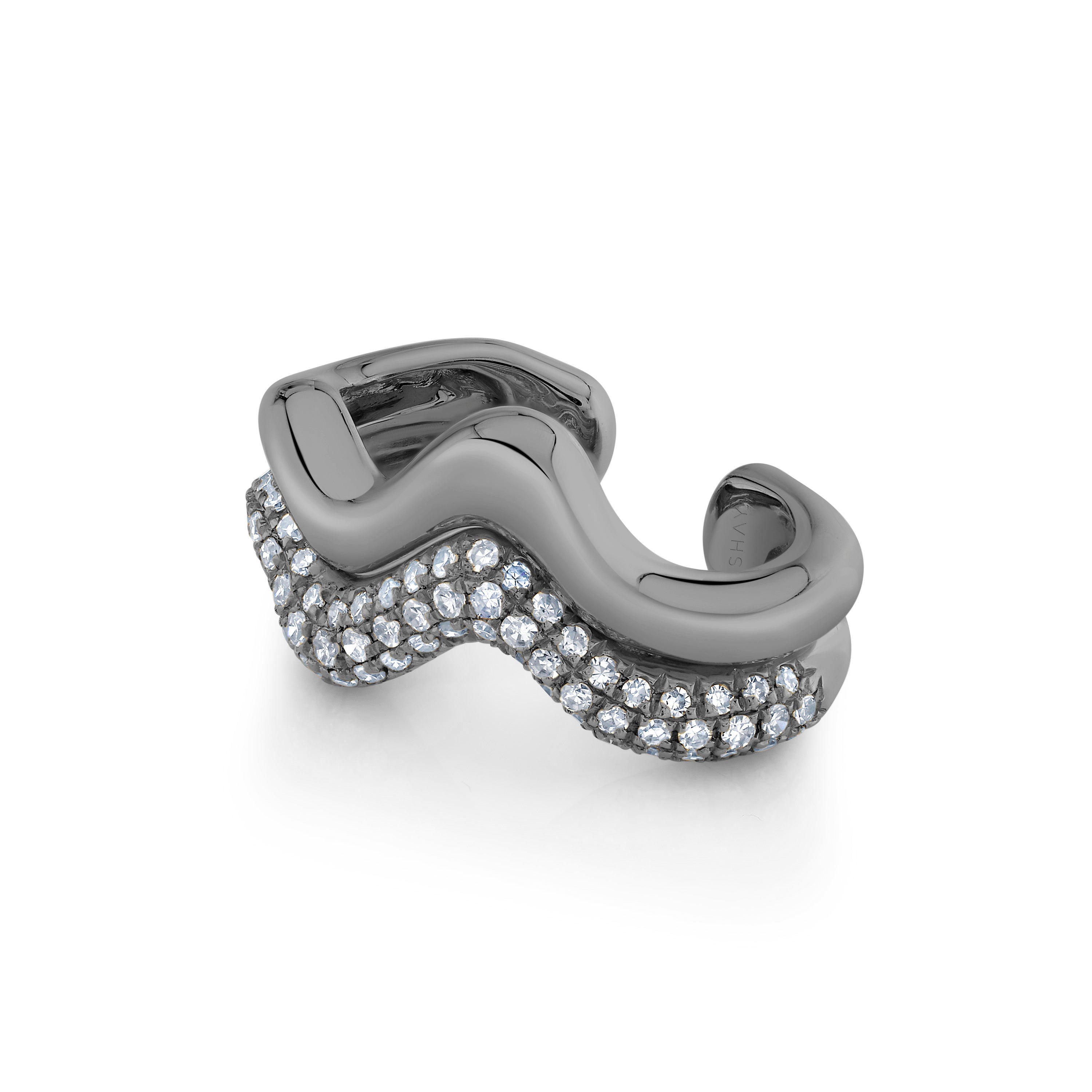 DIAMOND WAVE EAR CUFF