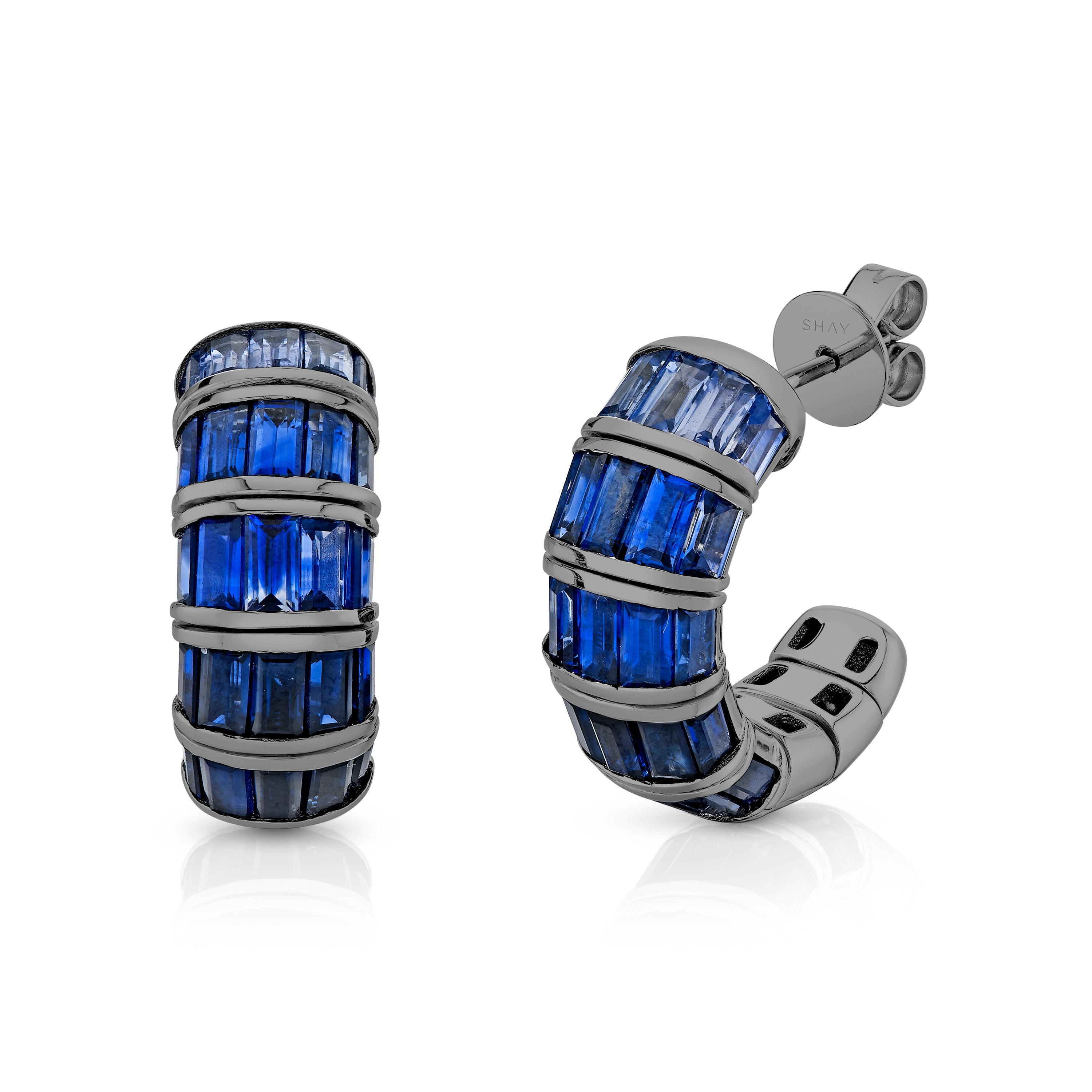 BLUE SAPPHIRE OMBRE BAGUETTE HUGGIES