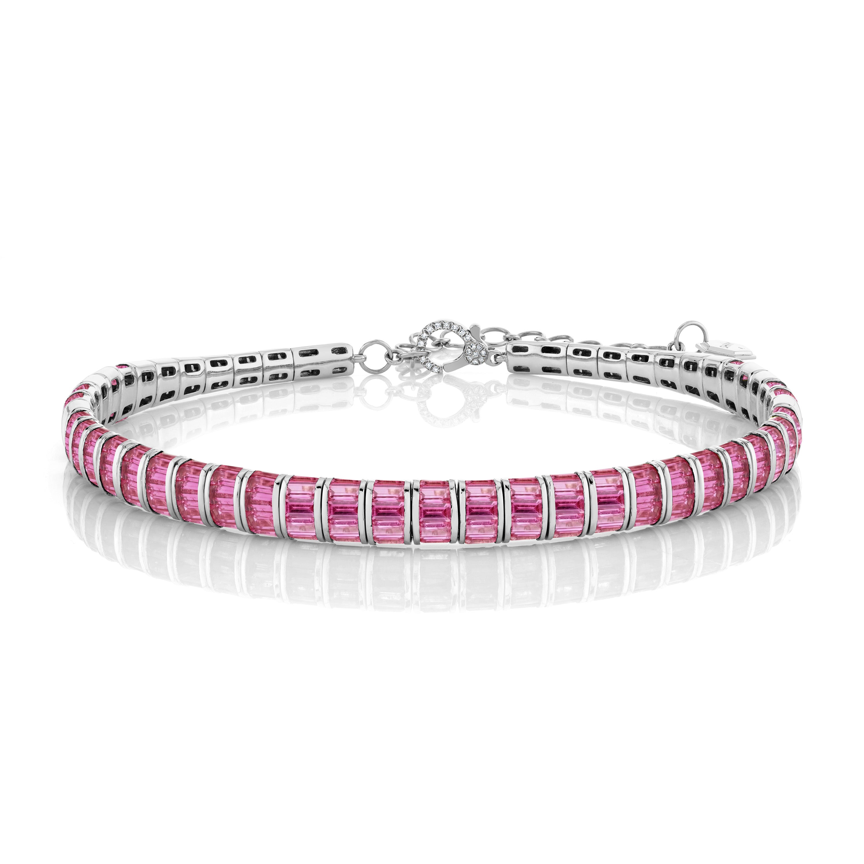 PINK SAPPHIRE BAGUETTE COLLAR