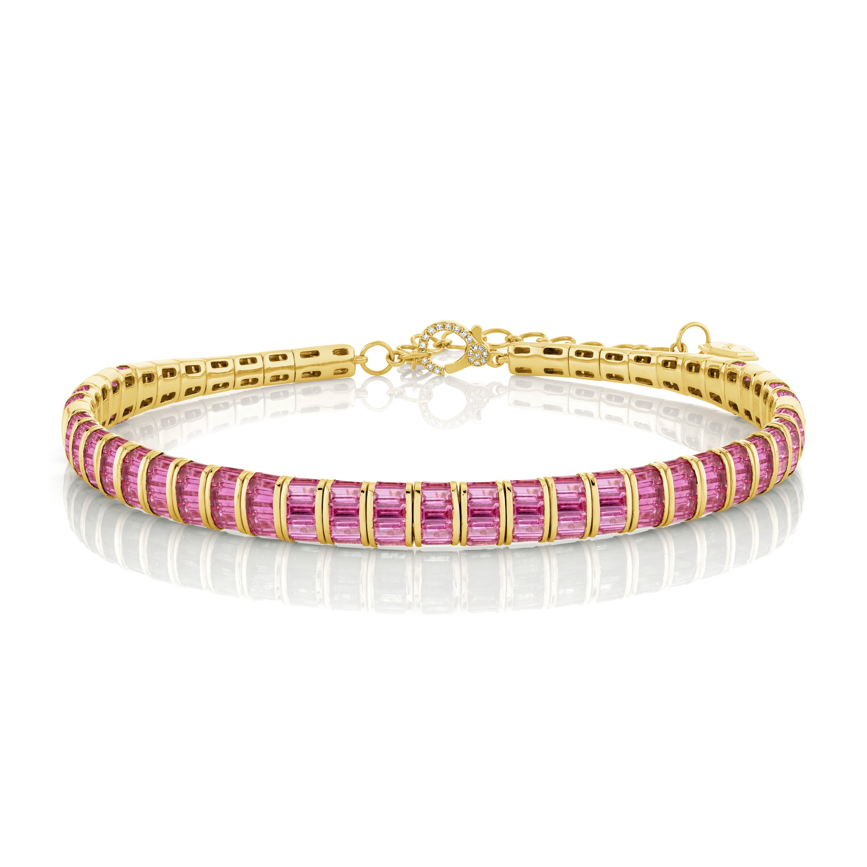 PINK SAPPHIRE BAGUETTE COLLAR