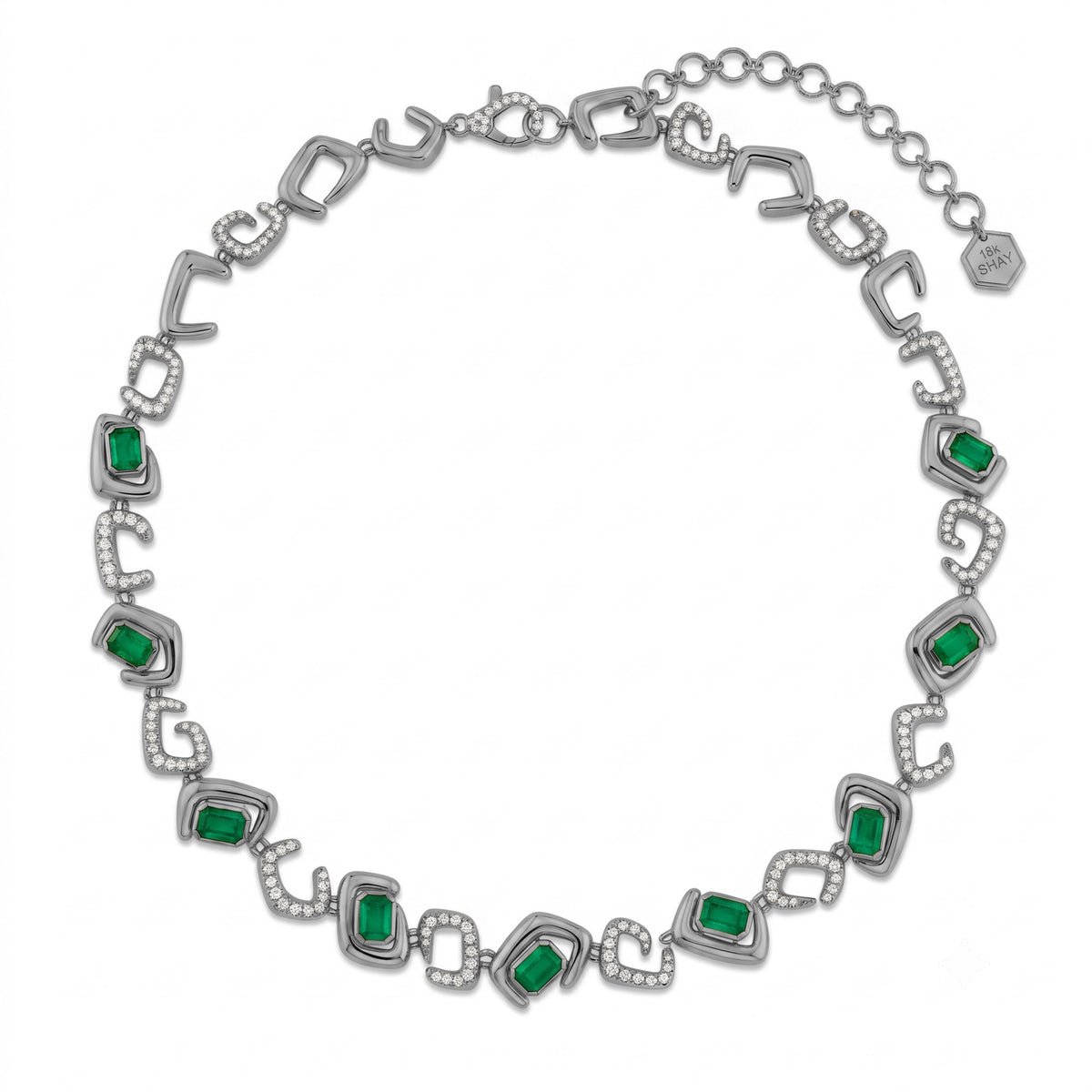 EMERALD & DIAMOND ZAR NECKLACE