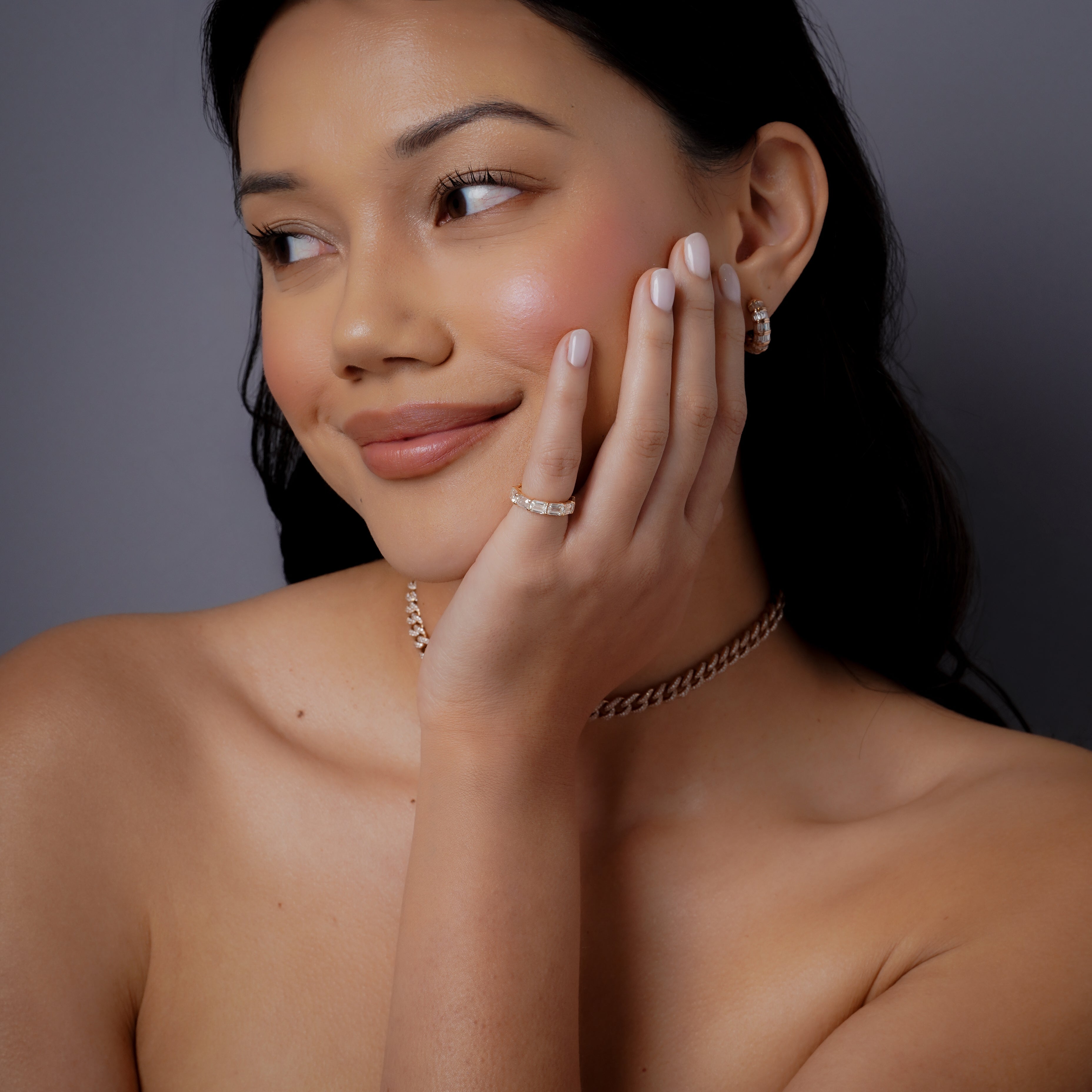 DIAMOND EAST WEST PINKY BAND