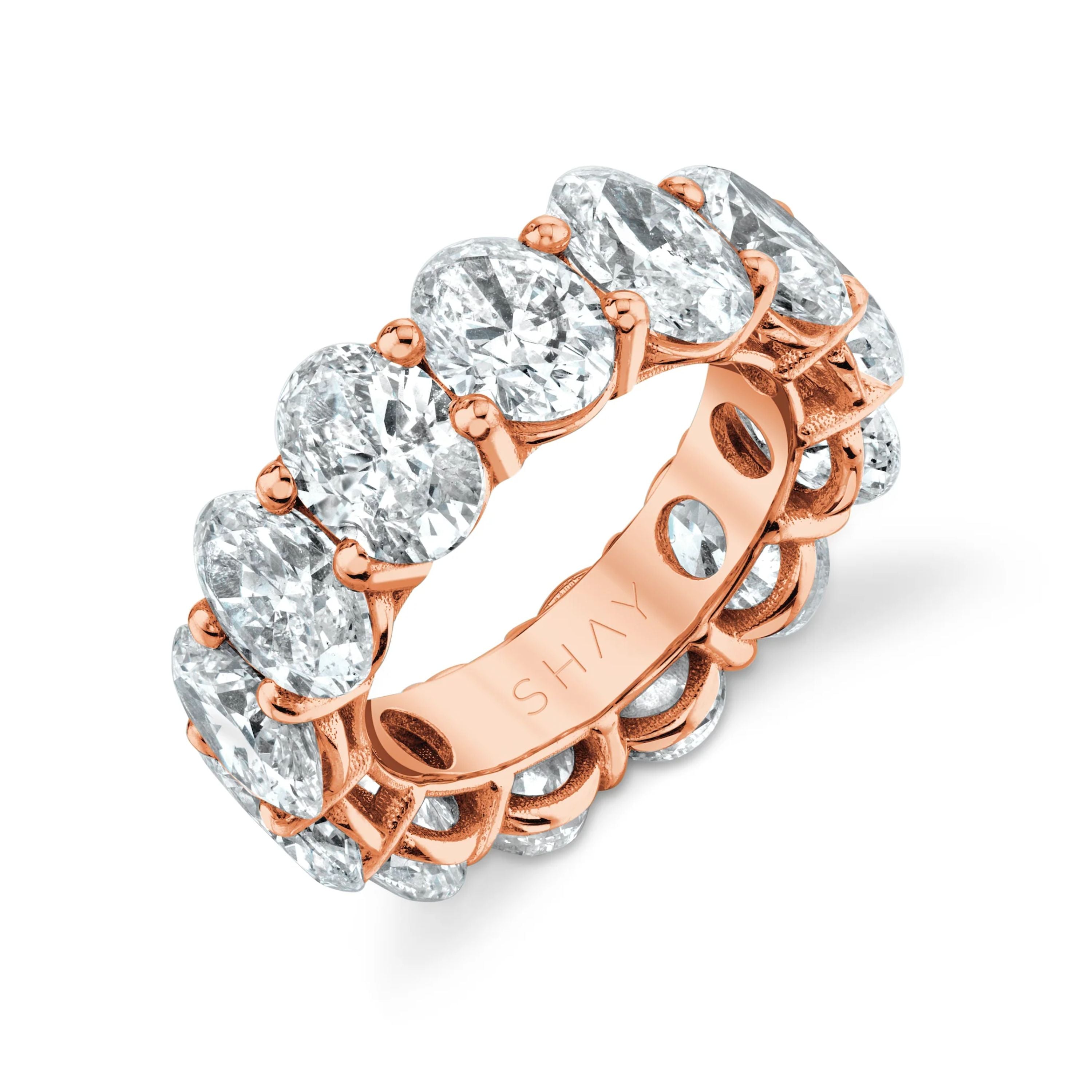 SHAY Grand Diamond Oval Eternity Band, 13.03ct, 18k gold, additional view 2