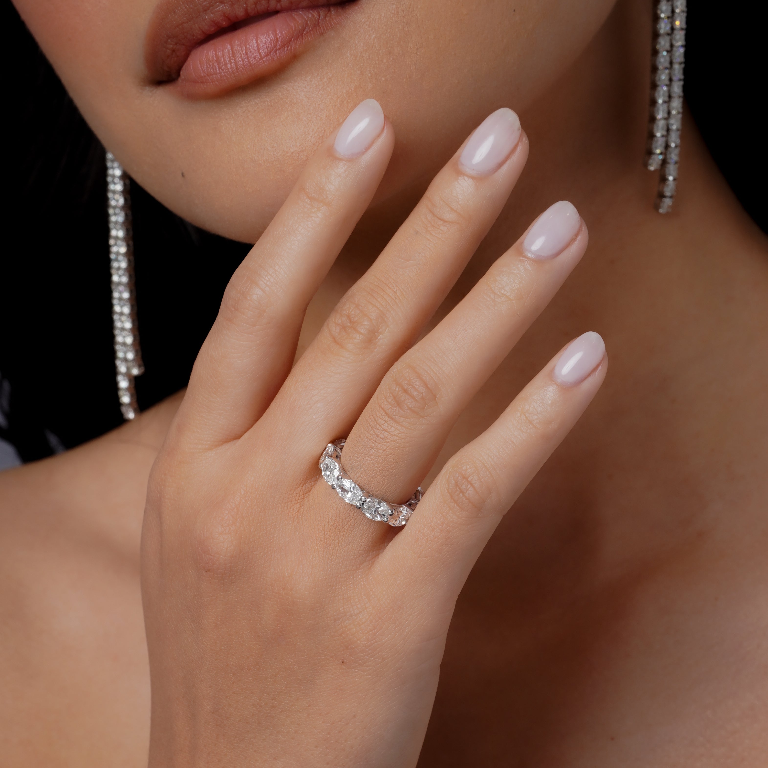 DIAMOND EAST WEST ETERNITY BAND