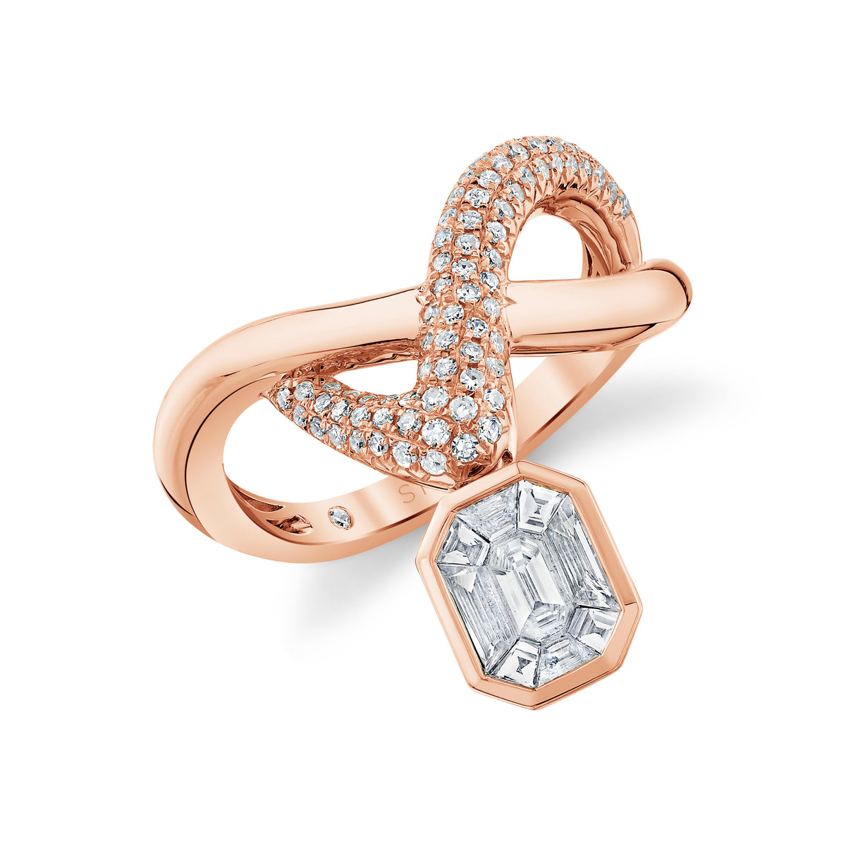 DIAMOND FLOATING ZAR RING