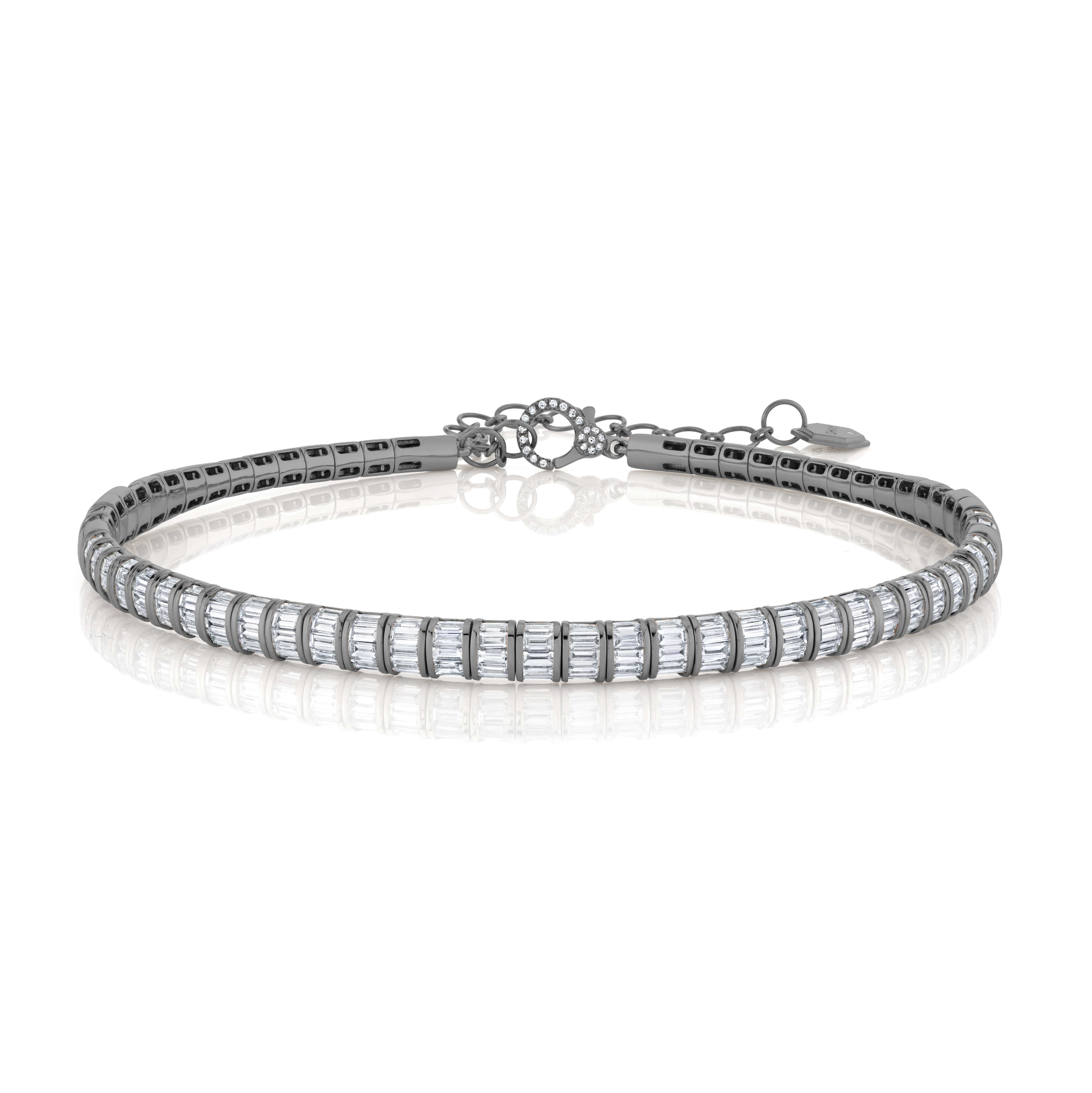 SHAY Diamond Baguette Collar, 6.73ct, 18k gold, additional view