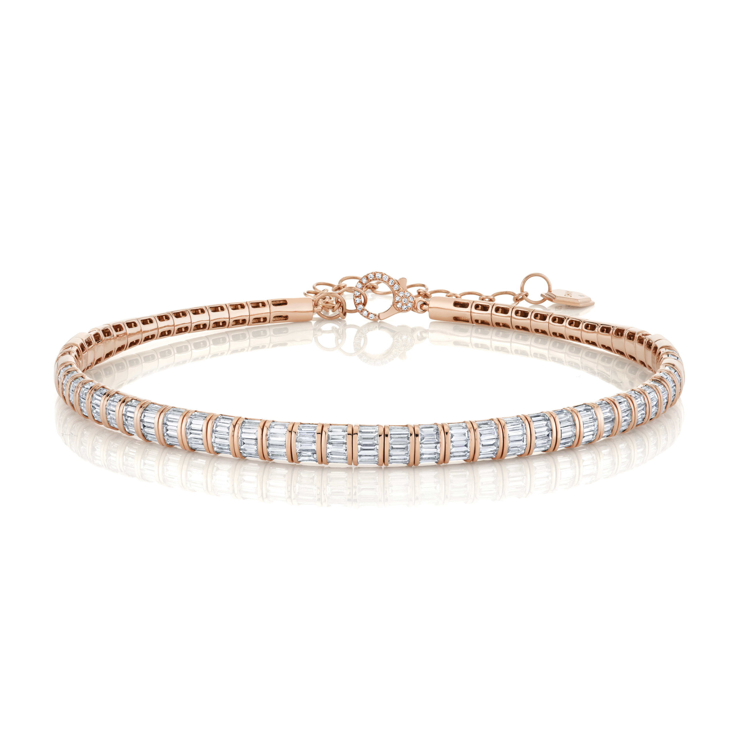 READY TO SHIP DIAMOND BAGUETTE COLLAR