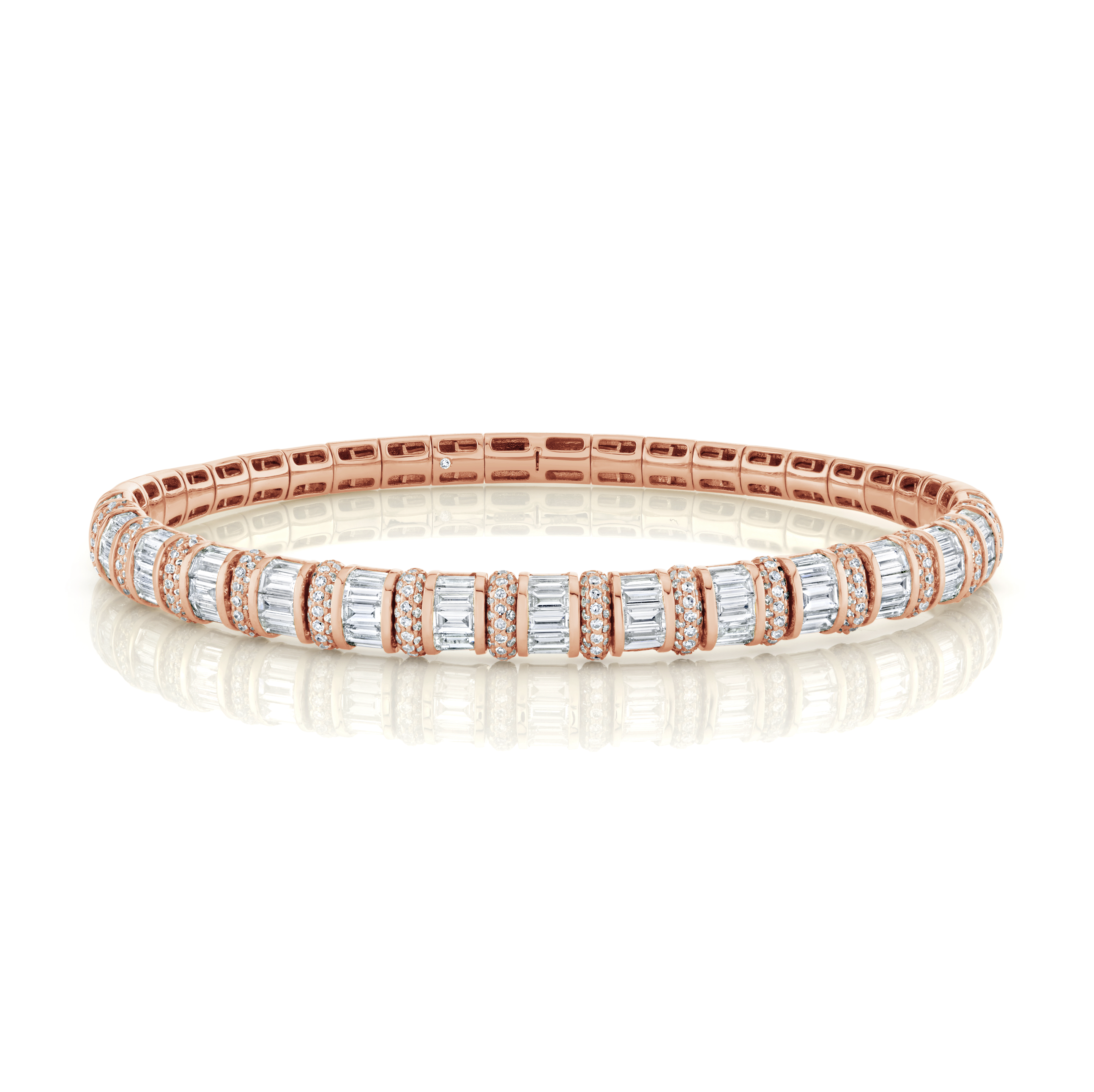 DIAMOND BAGUETTE & PAVE STRETCH BRACELET