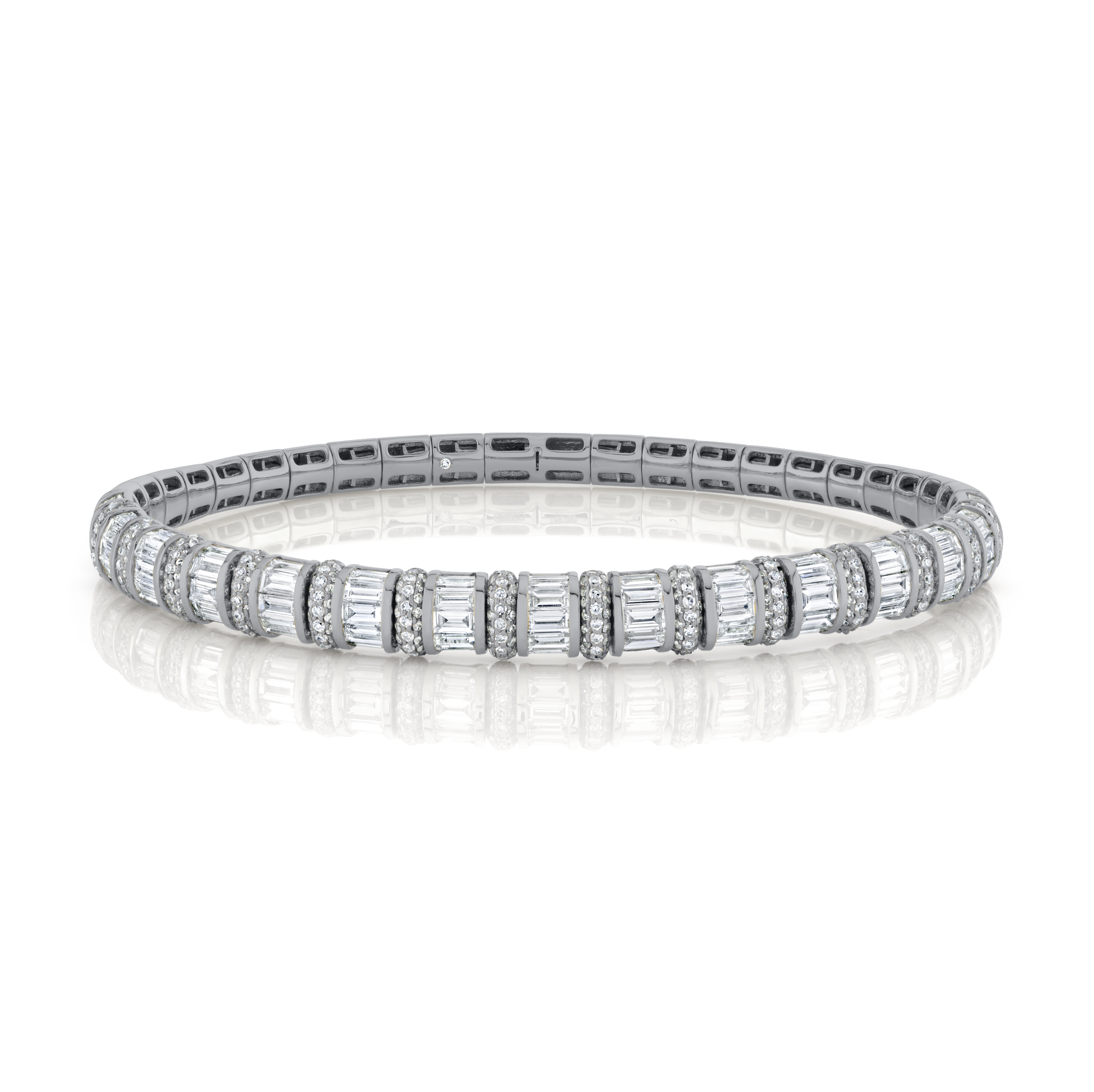 DIAMOND BAGUETTE & PAVE STRETCH BRACELET
