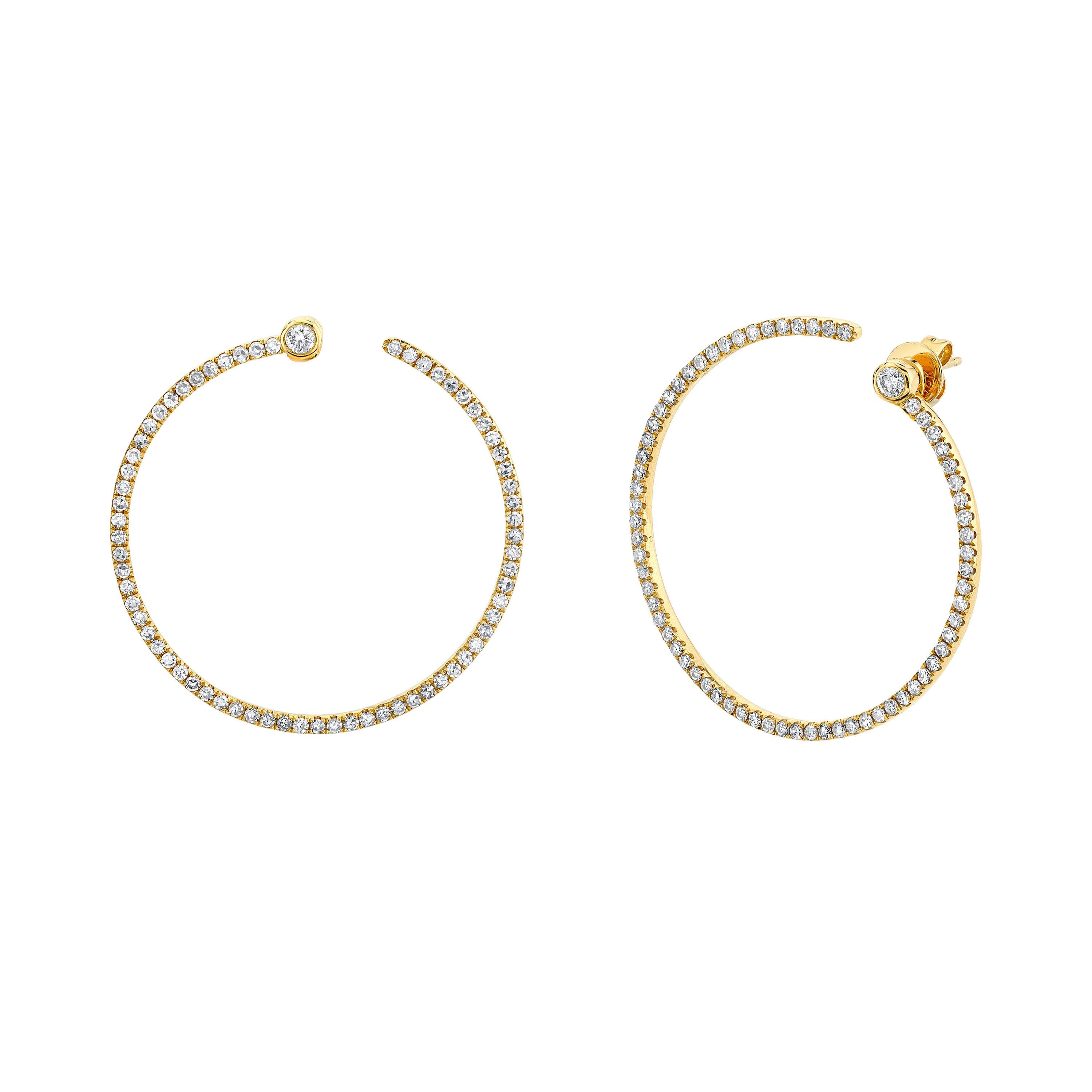 READY TO SHIP PEARL & DIAMOND HOOP EAR JACKET