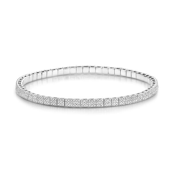 DIAMOND PAVE SQUARE STRETCH BRACELET