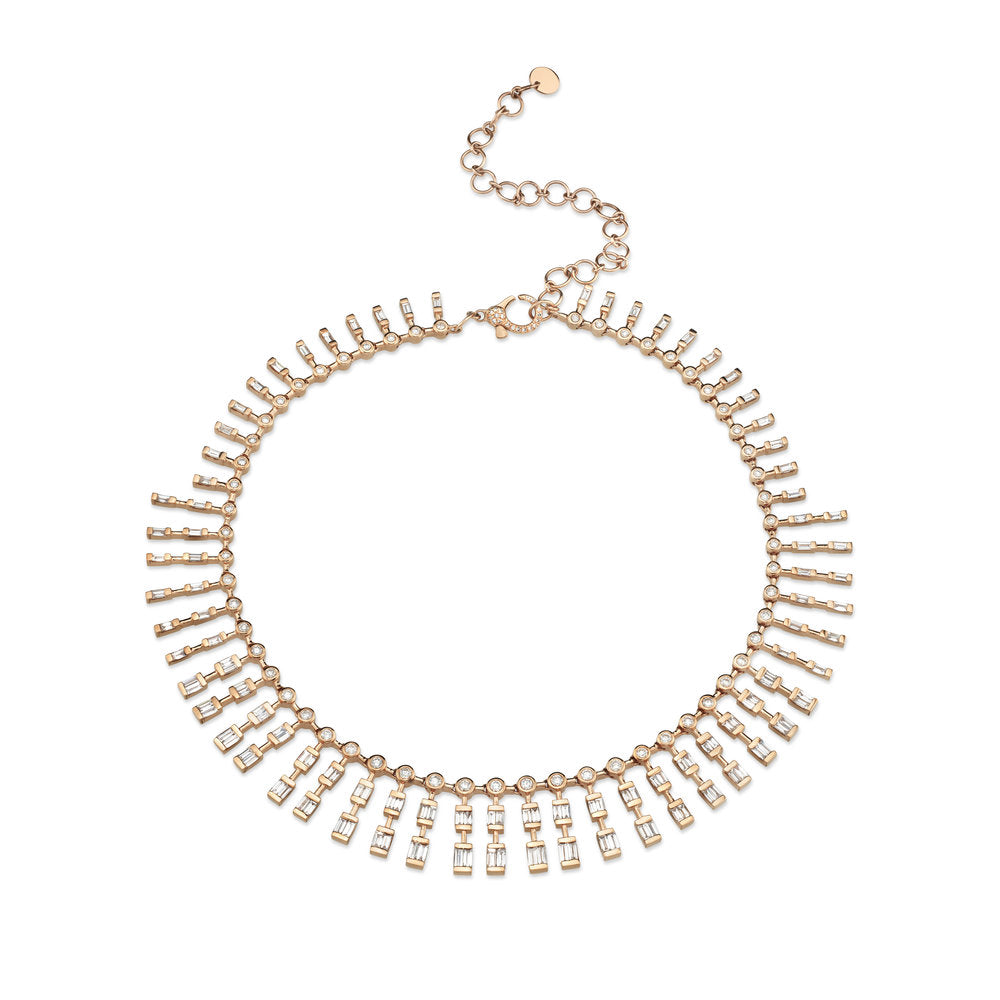 SHAY Ready to Ship Diamond Triple Dot-dash Choker, 8.88ct, 18k gold, primary view