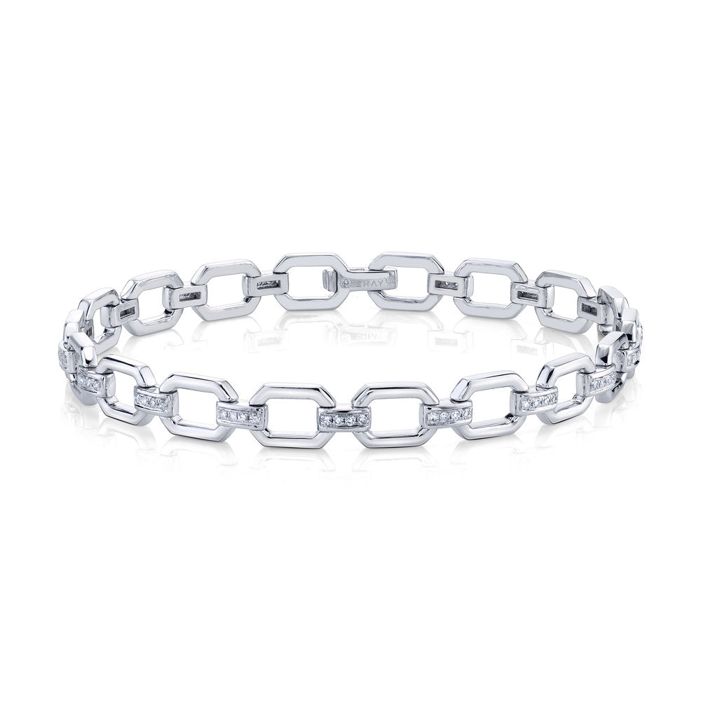 Bracelet with square links sales