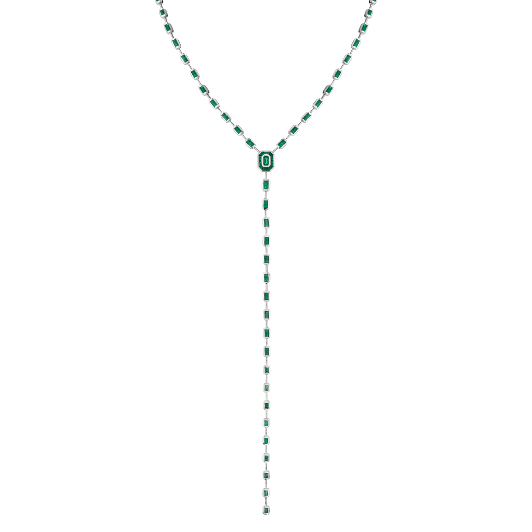 EMERALD ILLUSION Y NECKLACE