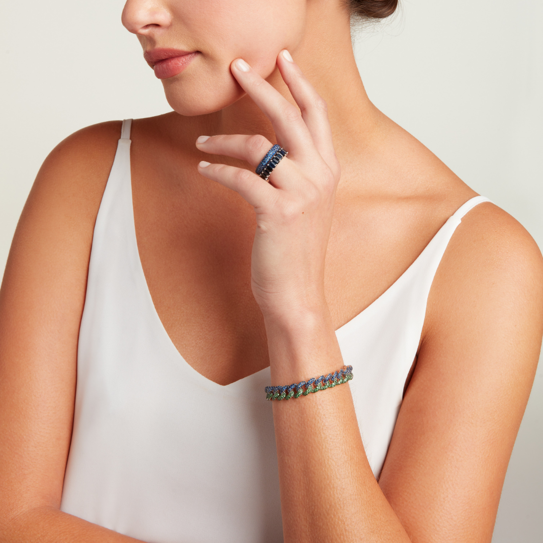 READY TO SHIP BLUE SAPPHIRE ETERNITY BAND