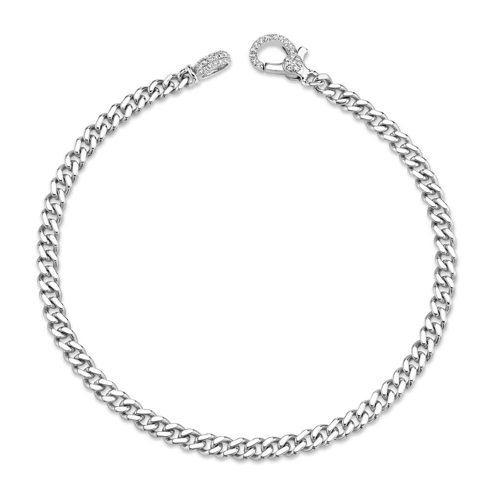 Men's Solid Curb Chain Link Bracelet