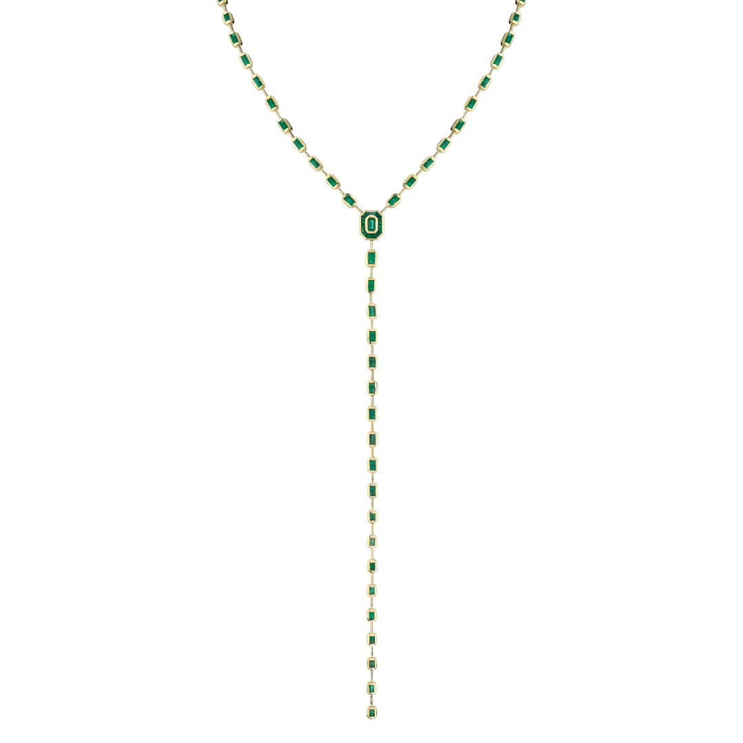 EMERALD ILLUSION Y NECKLACE