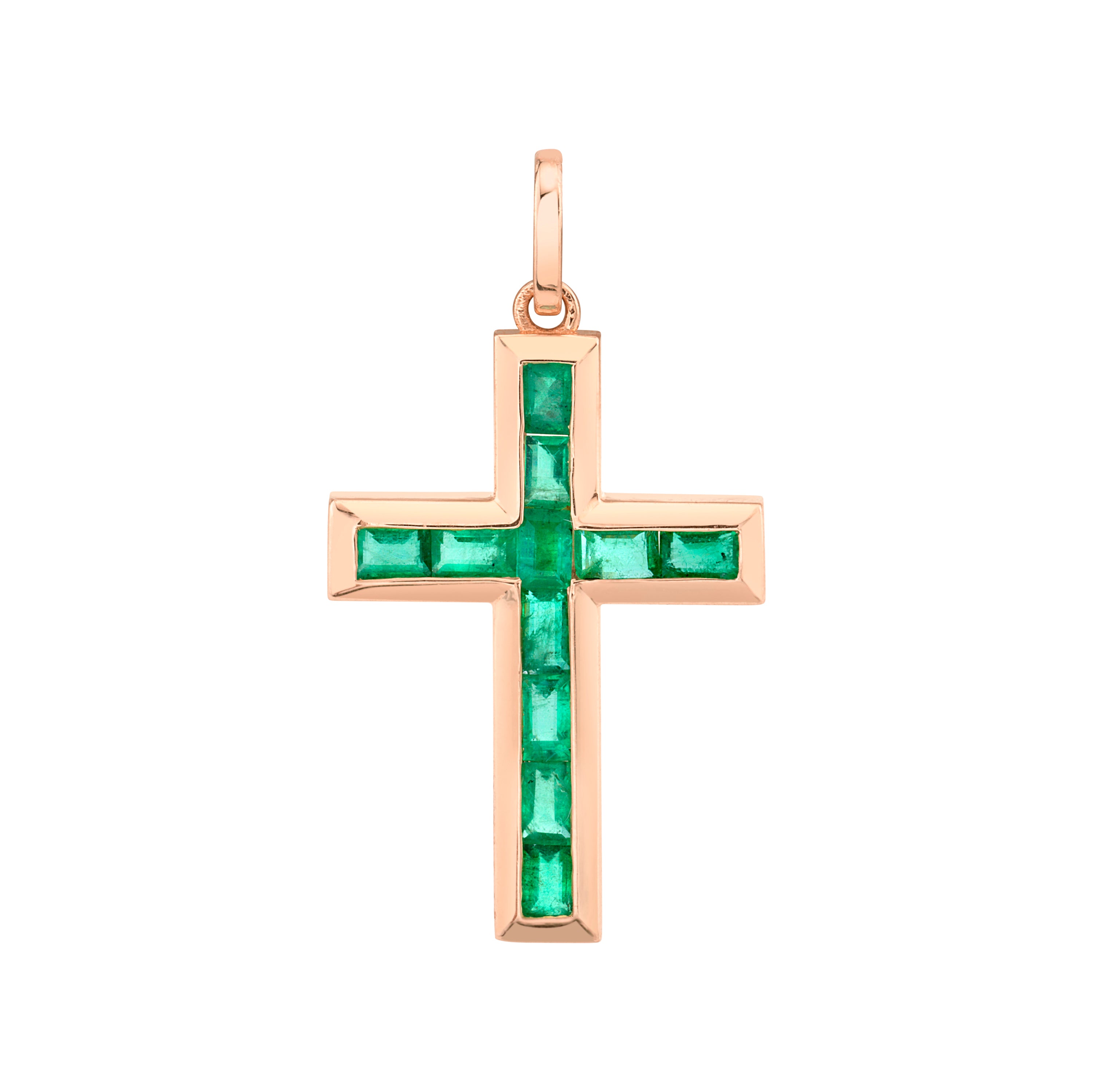 EMERALD CROSS PENDANT
