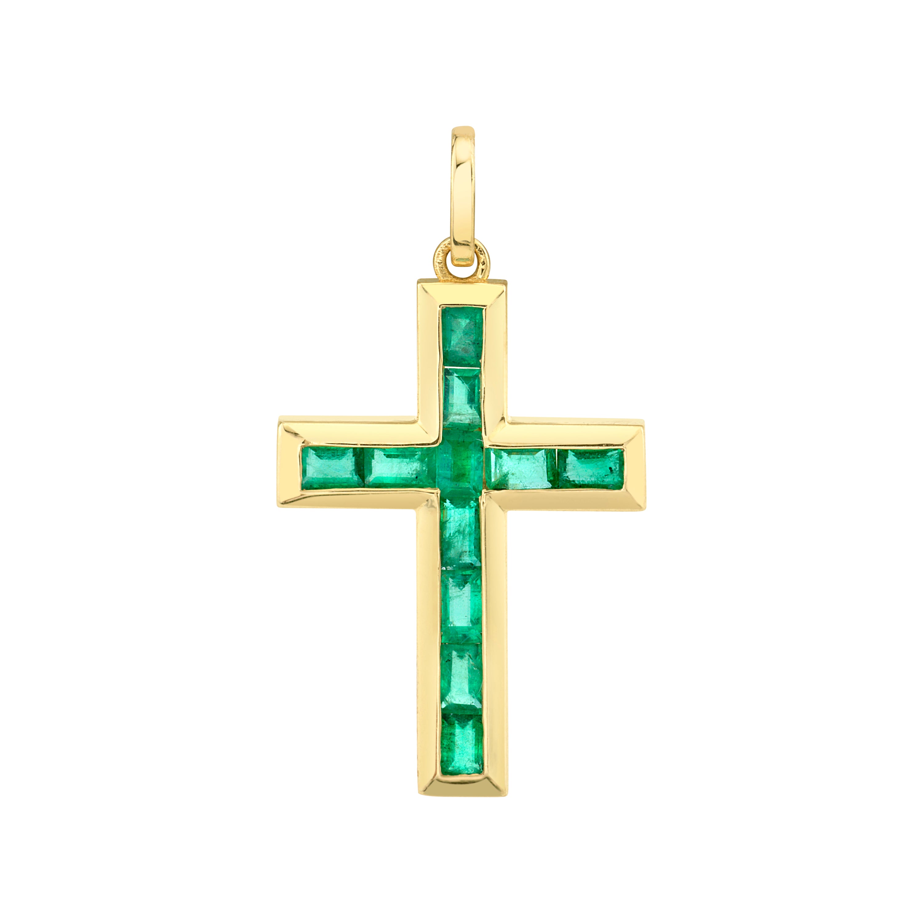 EMERALD CROSS PENDANT