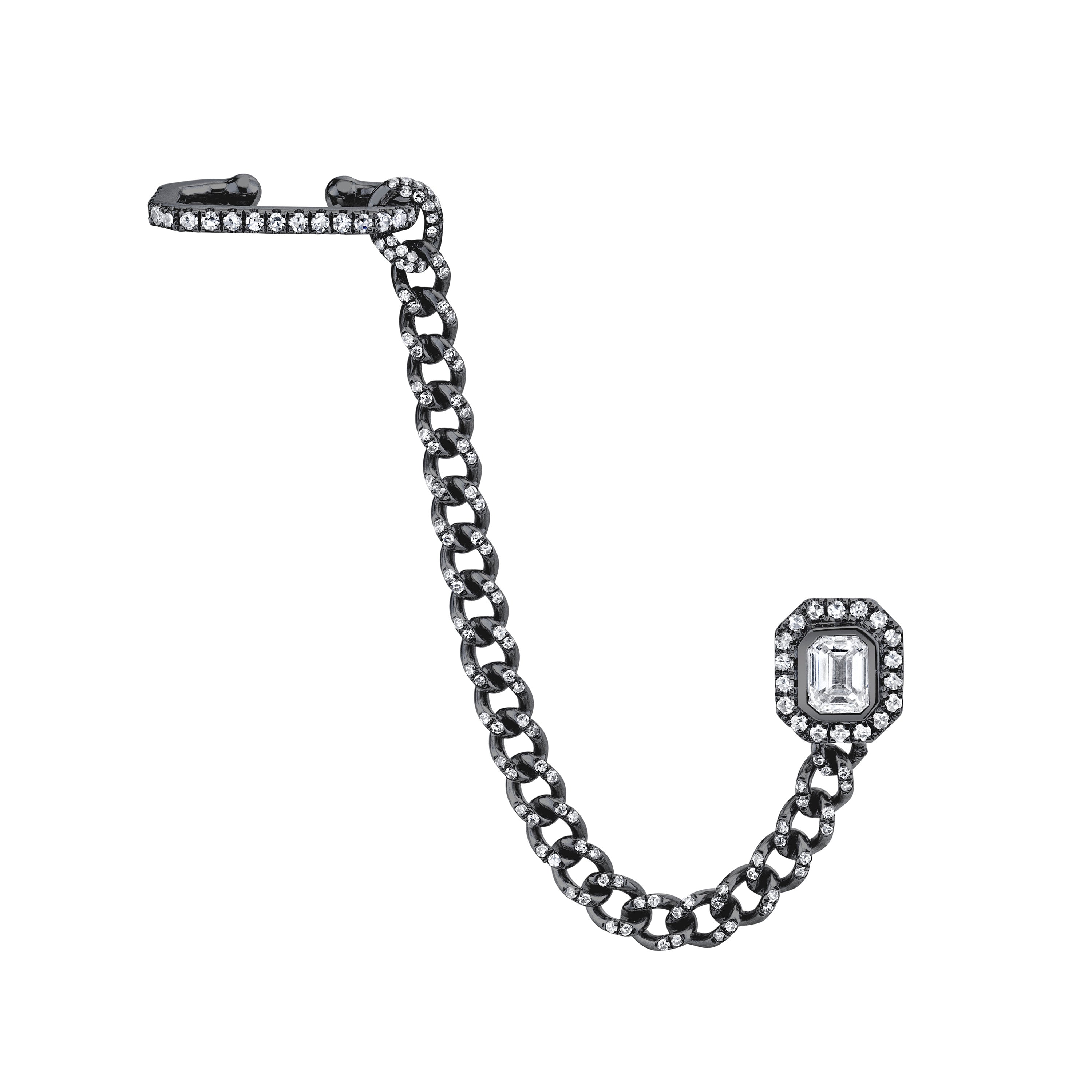 DIAMOND HALO LINK CUFF