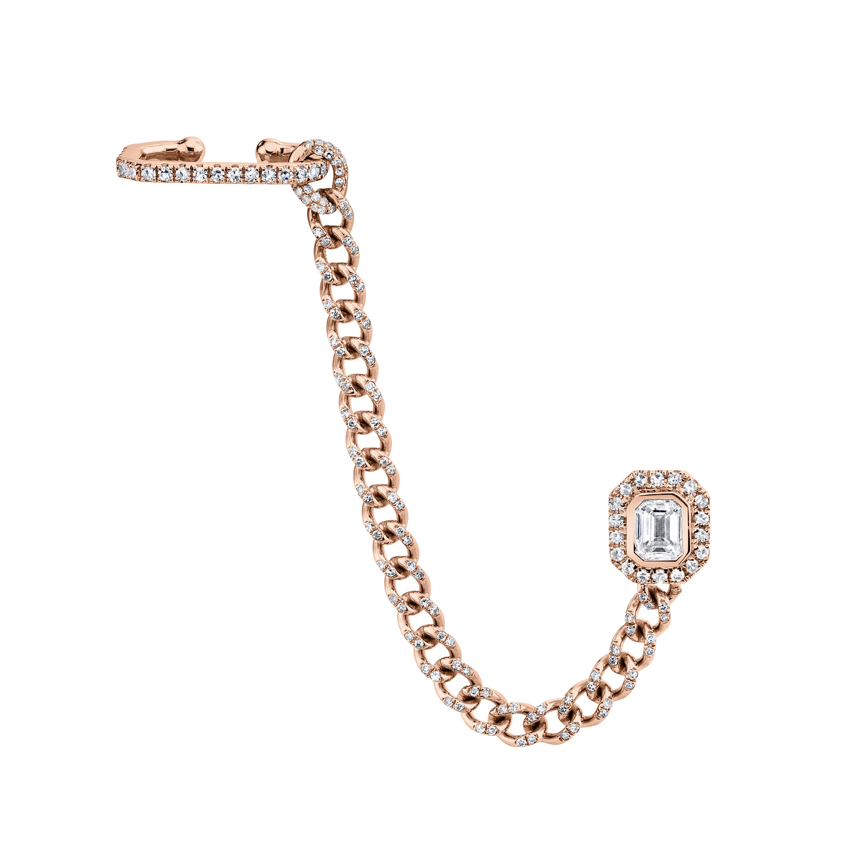 DIAMOND HALO LINK CUFF