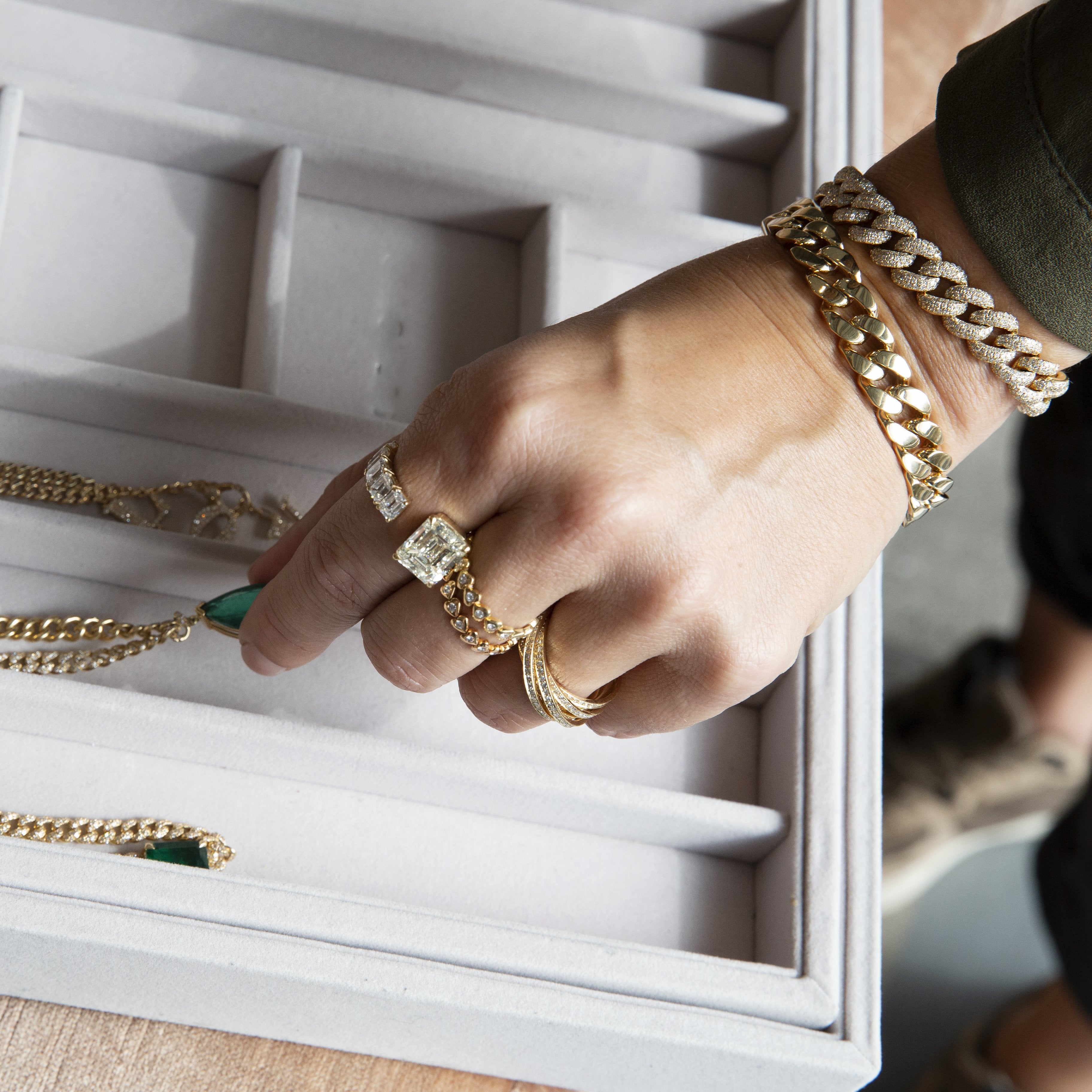 READY TO SHIP DIAMOND FLOATING RING