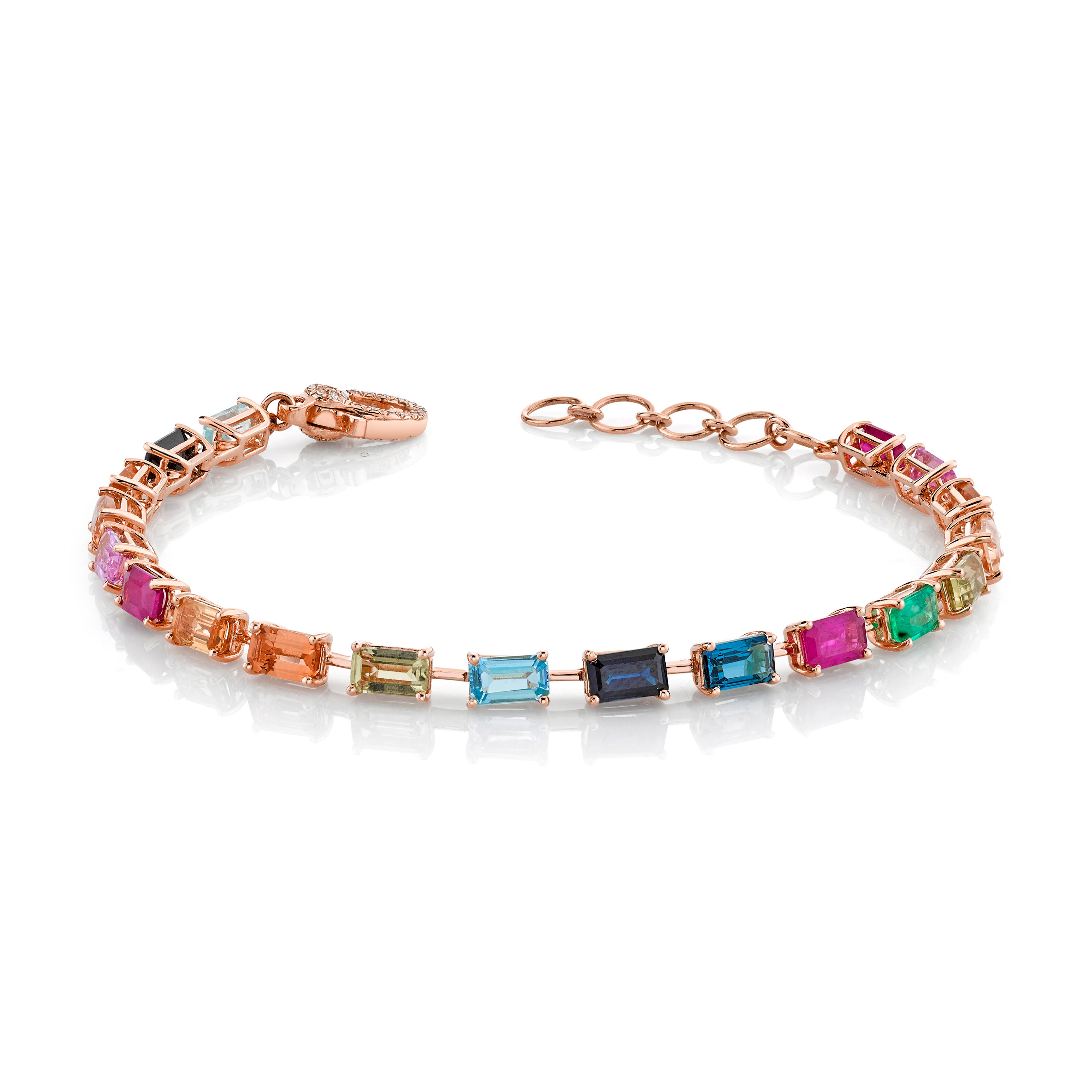 READY TO SHIP RAINBOW TENNIS BRACELET