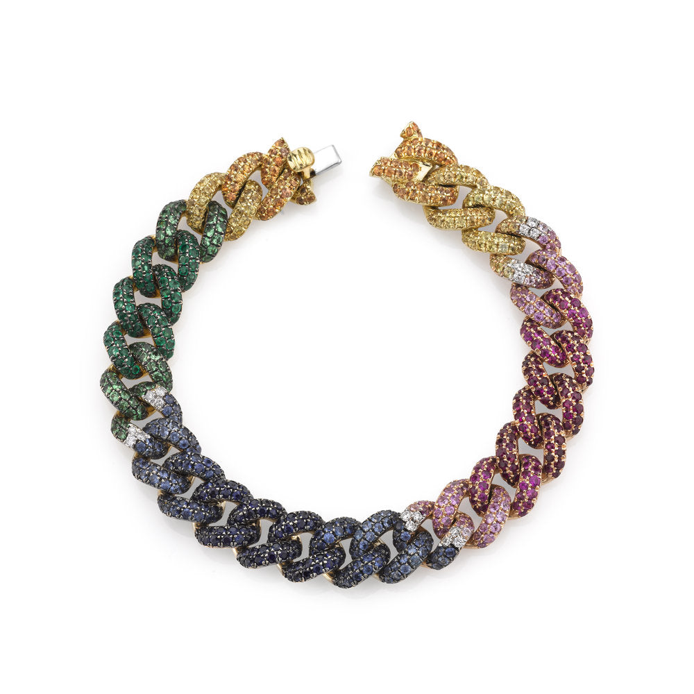 Swarovski Crystal Bracelet Multi Color Rainbow Bracelet -  New Zealand