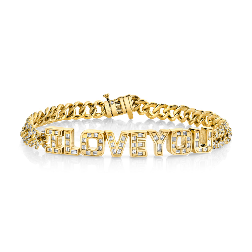 GOLD 'I LOVE YOU' BRACELET