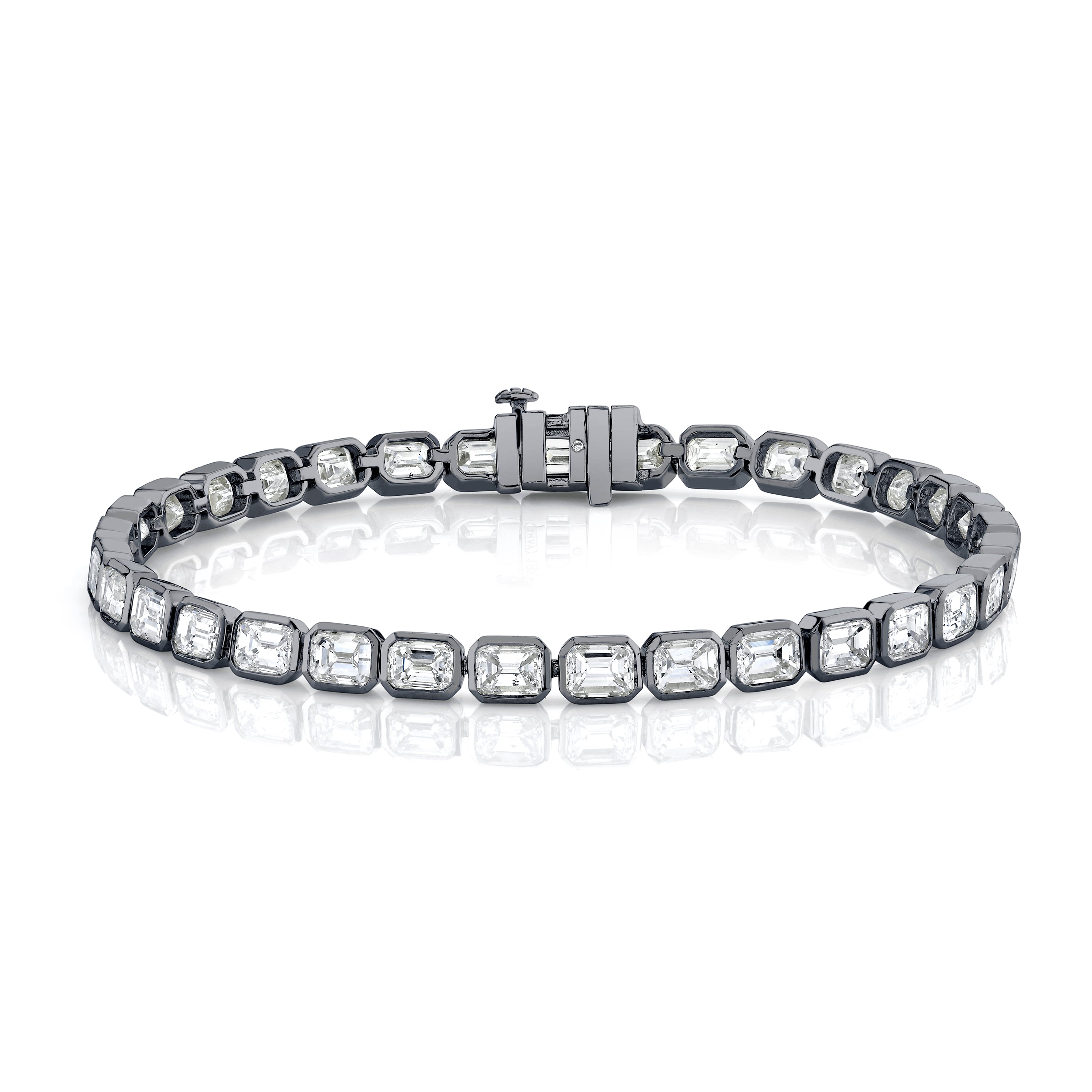 DIAMOND EAST WEST BEZEL TENNIS BRACELET