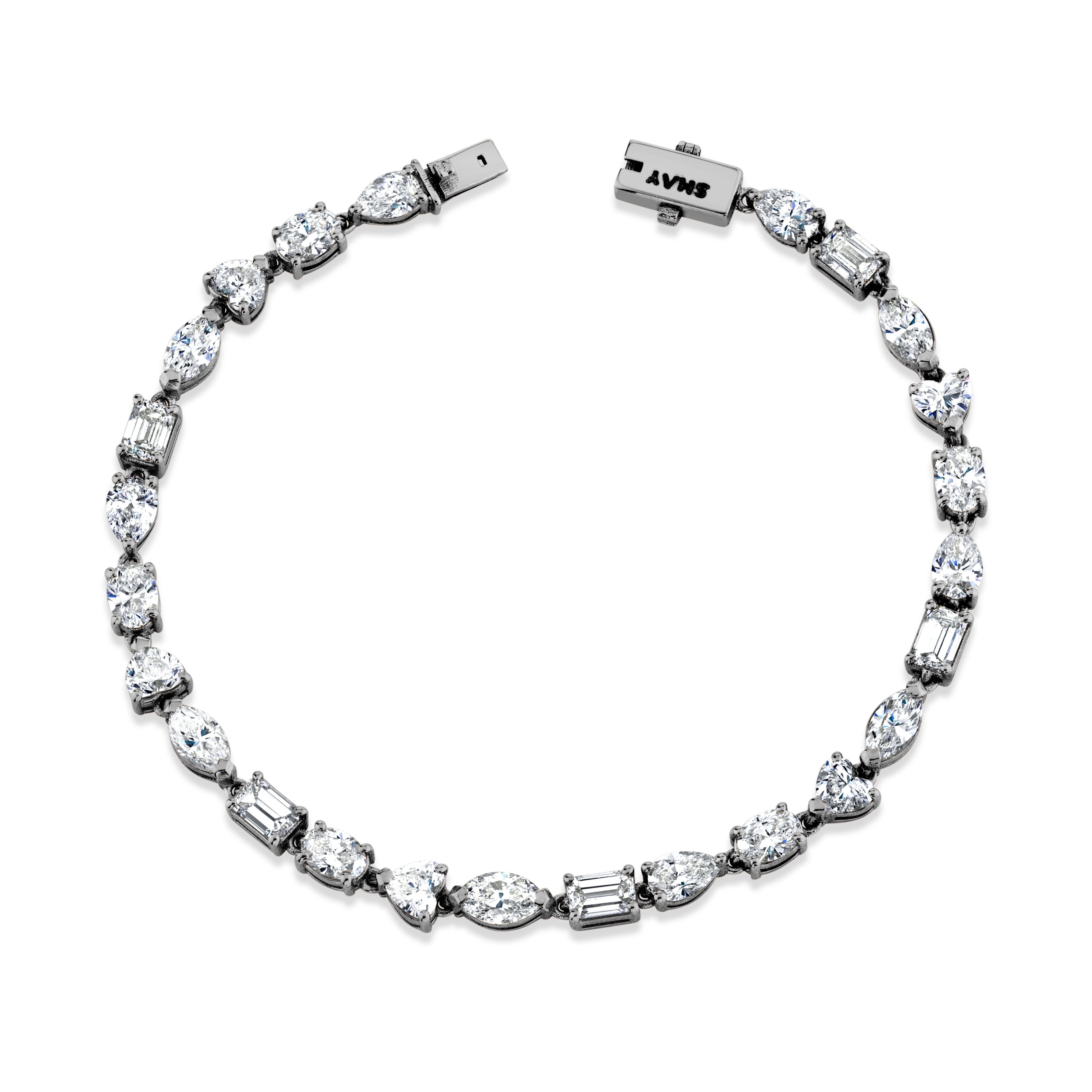 MIXED DIAMOND TENNIS BRACELET CLASSIC