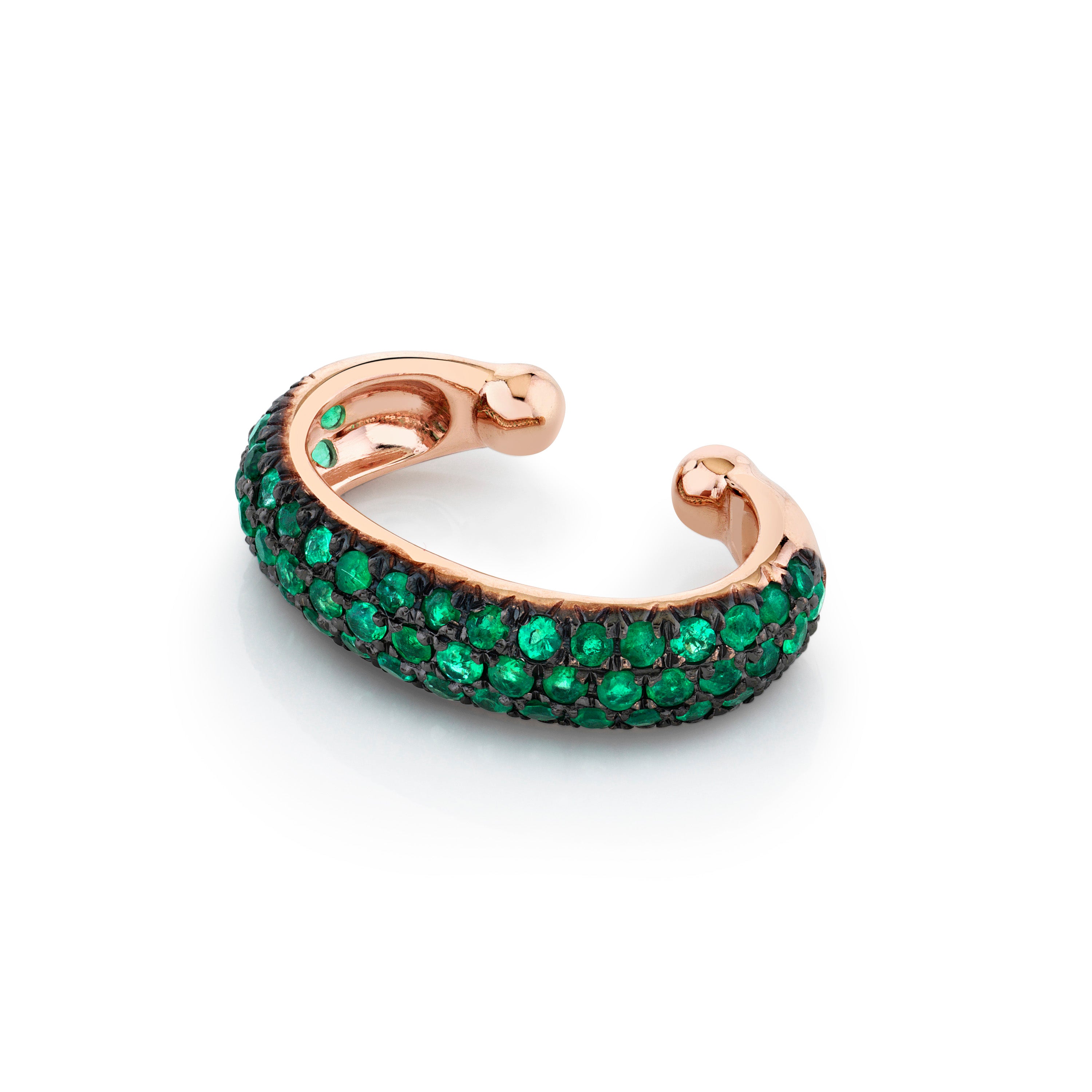 EMERALD JUMBO EAR CUFF