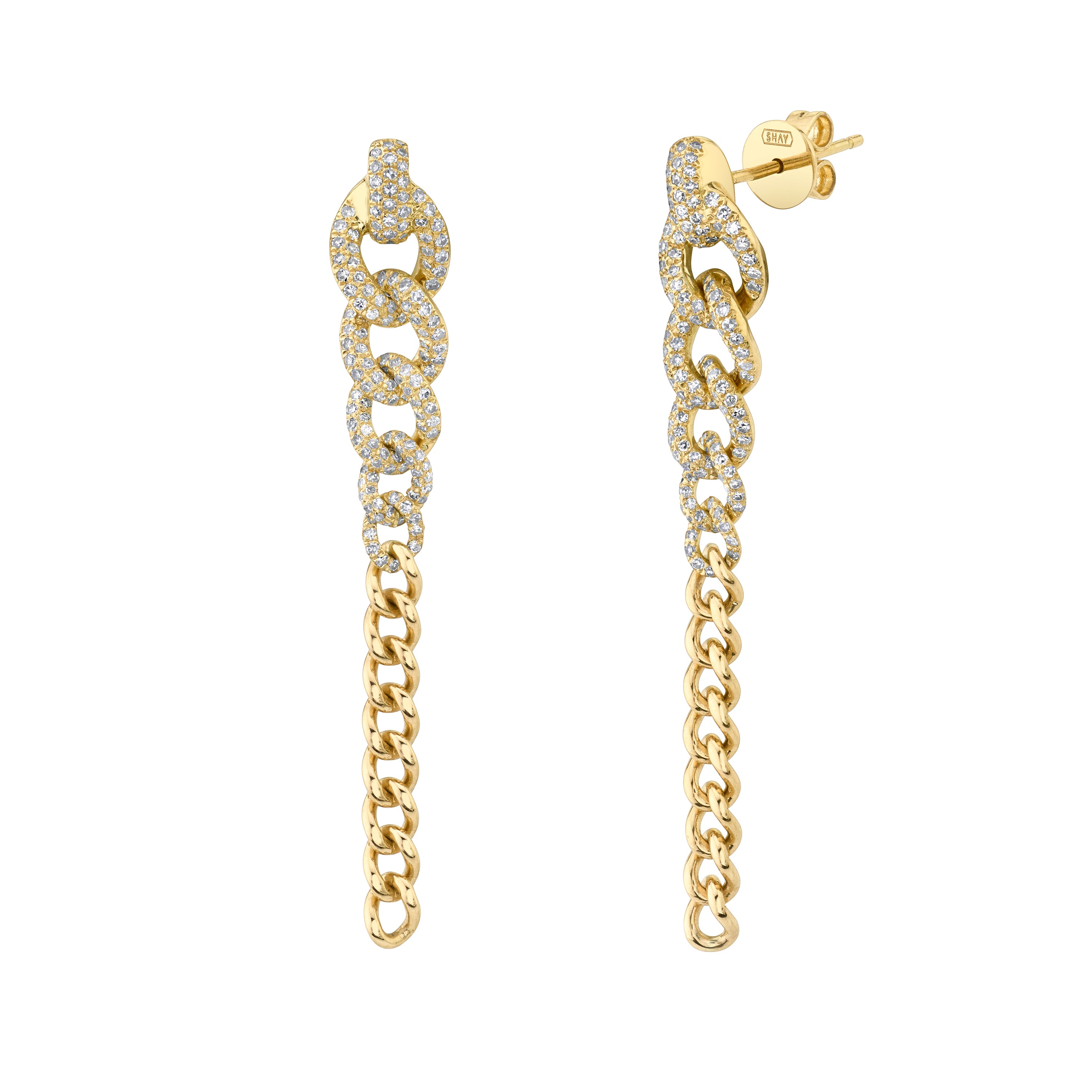 READY TO SHIP DIAMOND GRADUAL DROP EARRINGS