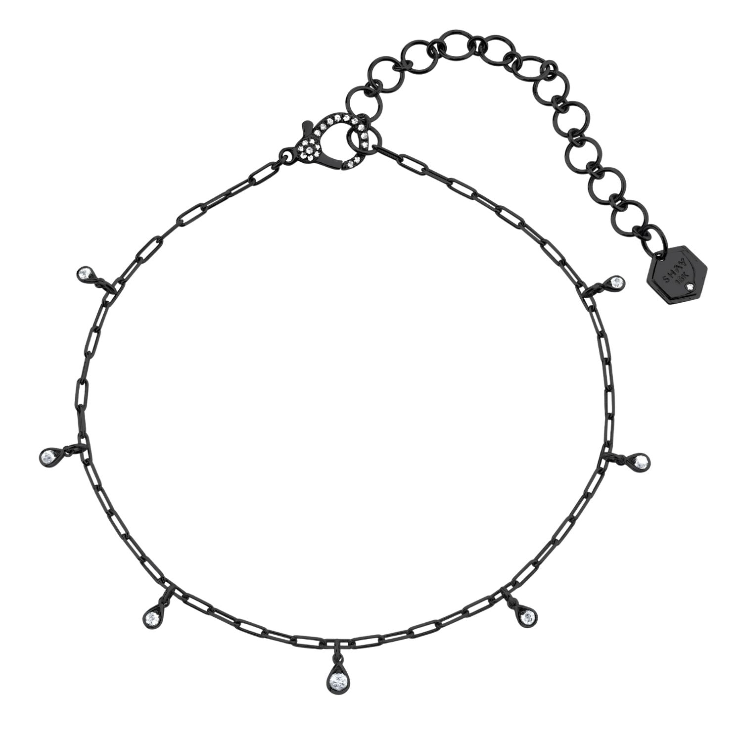 MINI ME DIAMOND BABY DANGLE DROP ANKLET