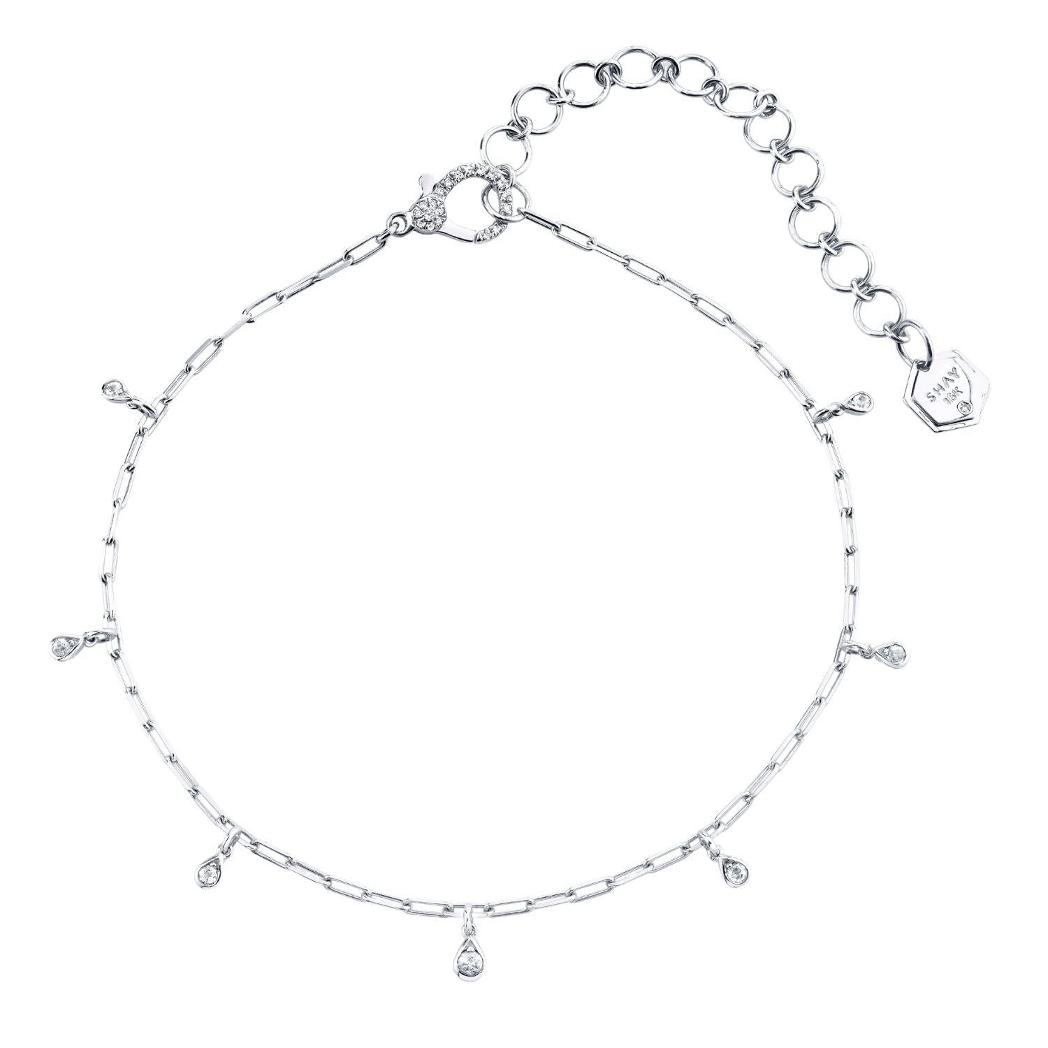 MINI ME DIAMOND BABY DANGLE DROP ANKLET