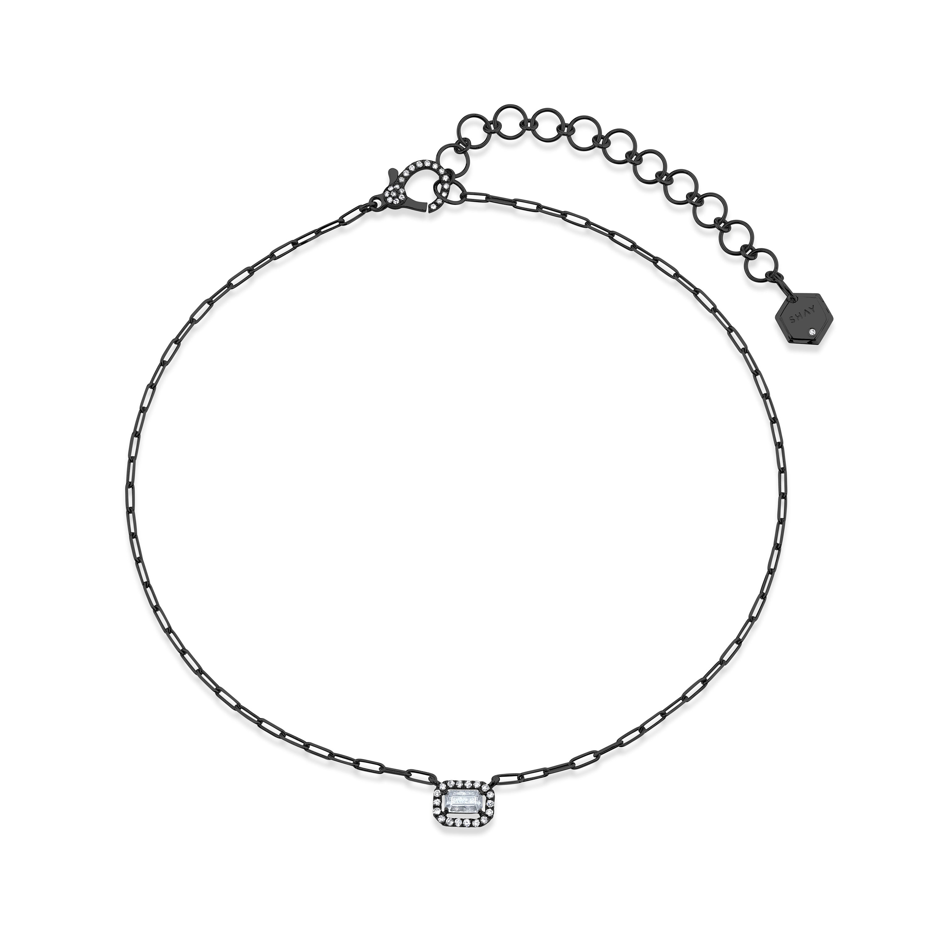 MINI ME DIAMOND HALO DROP NECKLACE