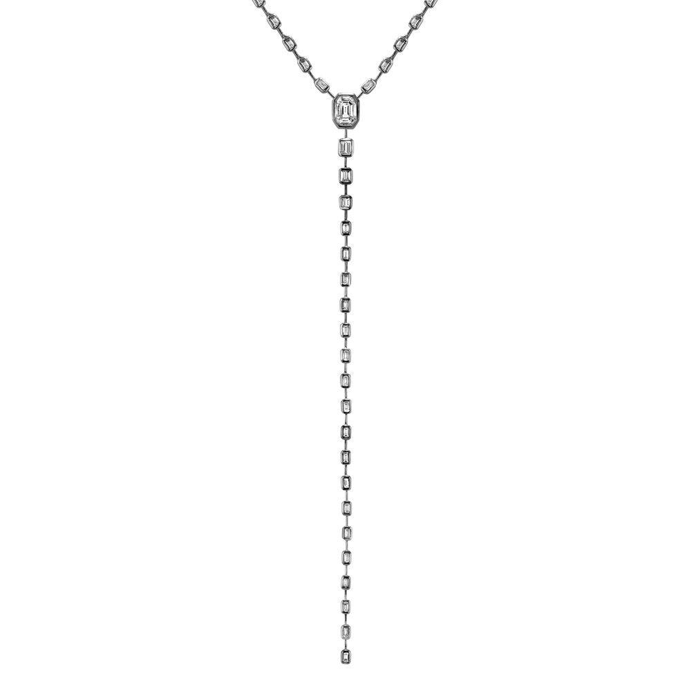 SHAY Diamond Illusion Y Necklace, 4ct, 18k gold, additional view