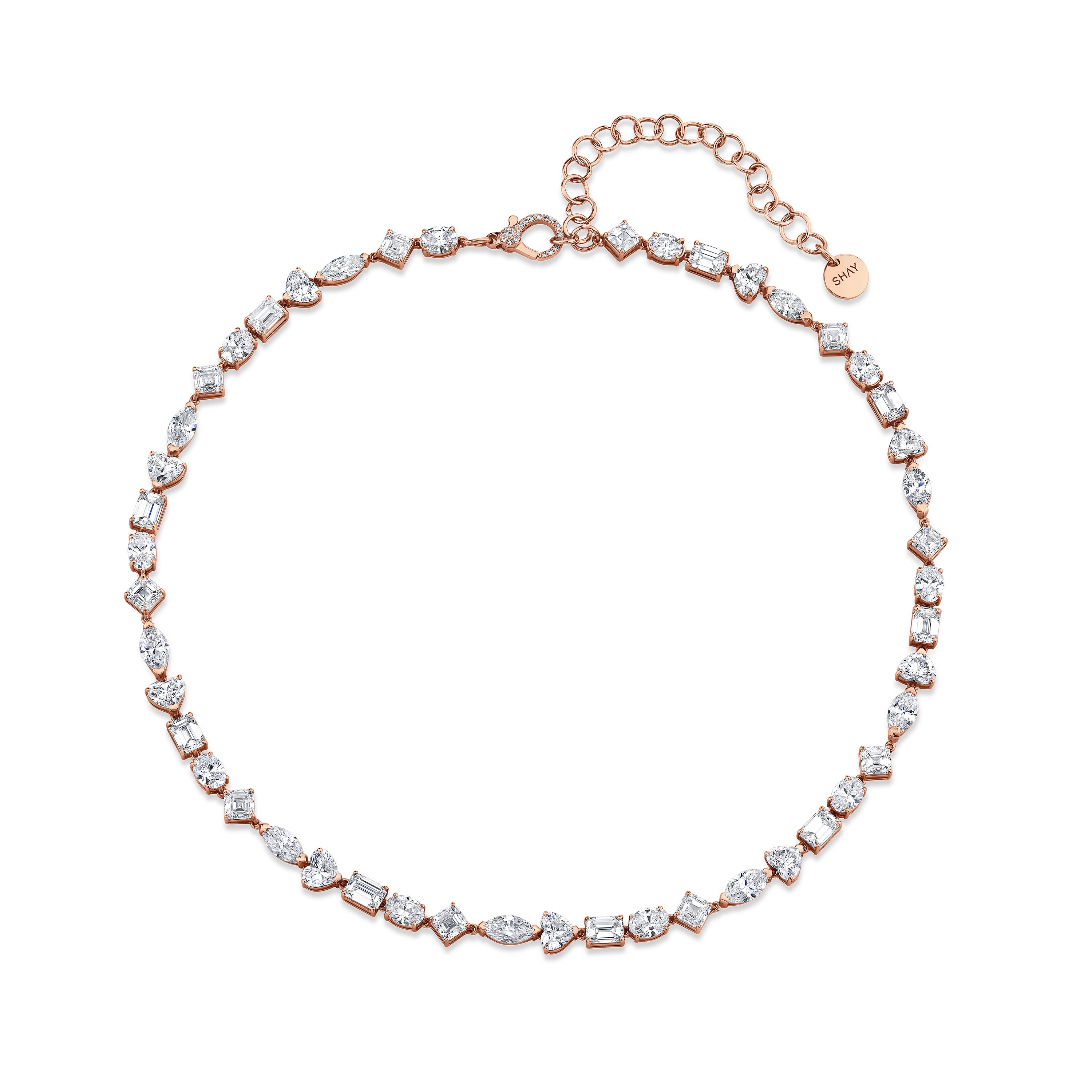 MIXED DIAMOND TENNIS NECKLACE GRAND