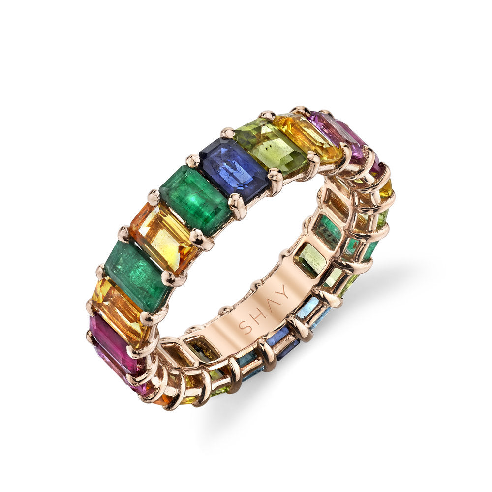 Rainbow eternity band hotsell
