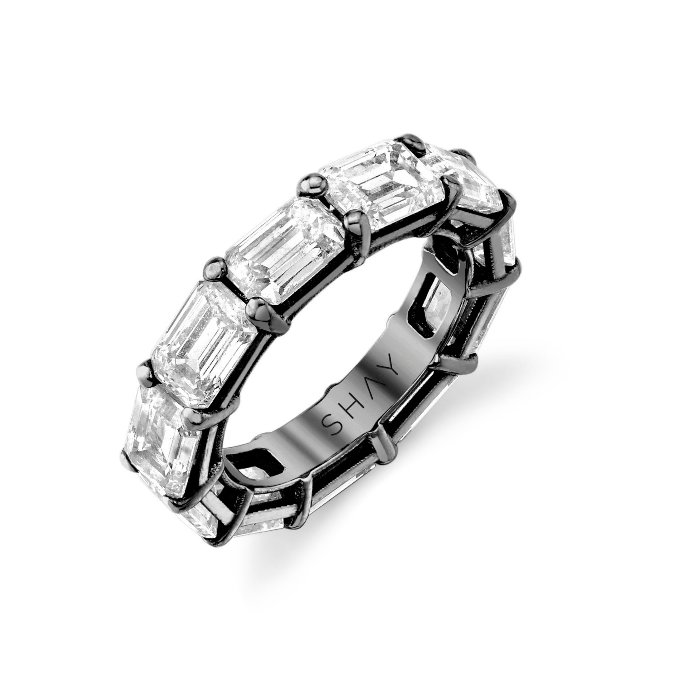 SHAY Diamond East West Pinky Band, 5ct, 18k gold, additional view