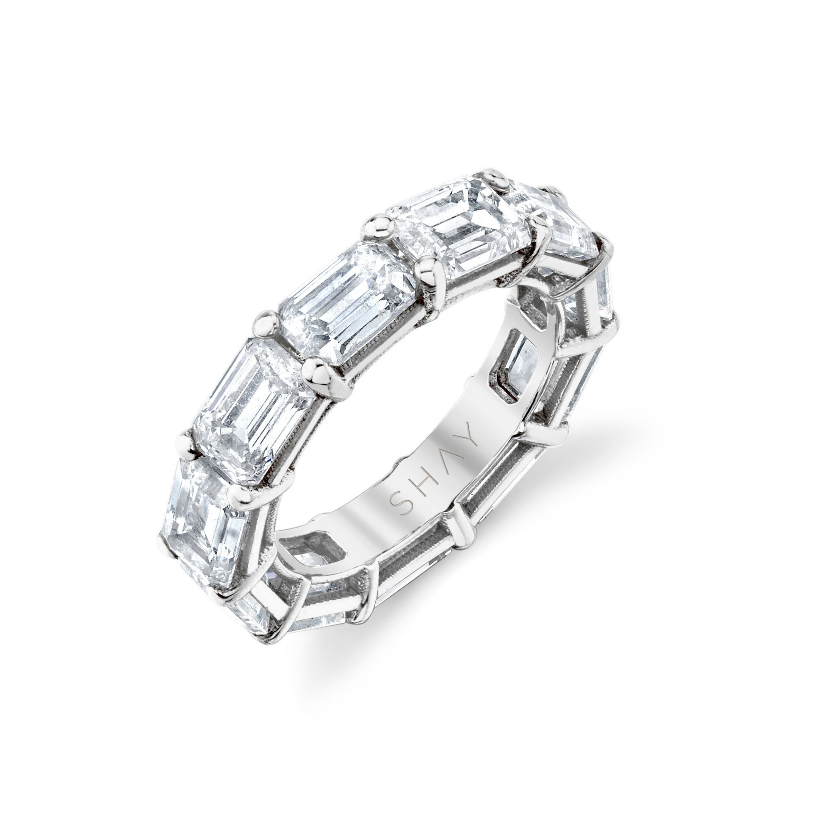 SHAY Diamond East West Pinky Band, 5ct, 18k gold, additional view 2